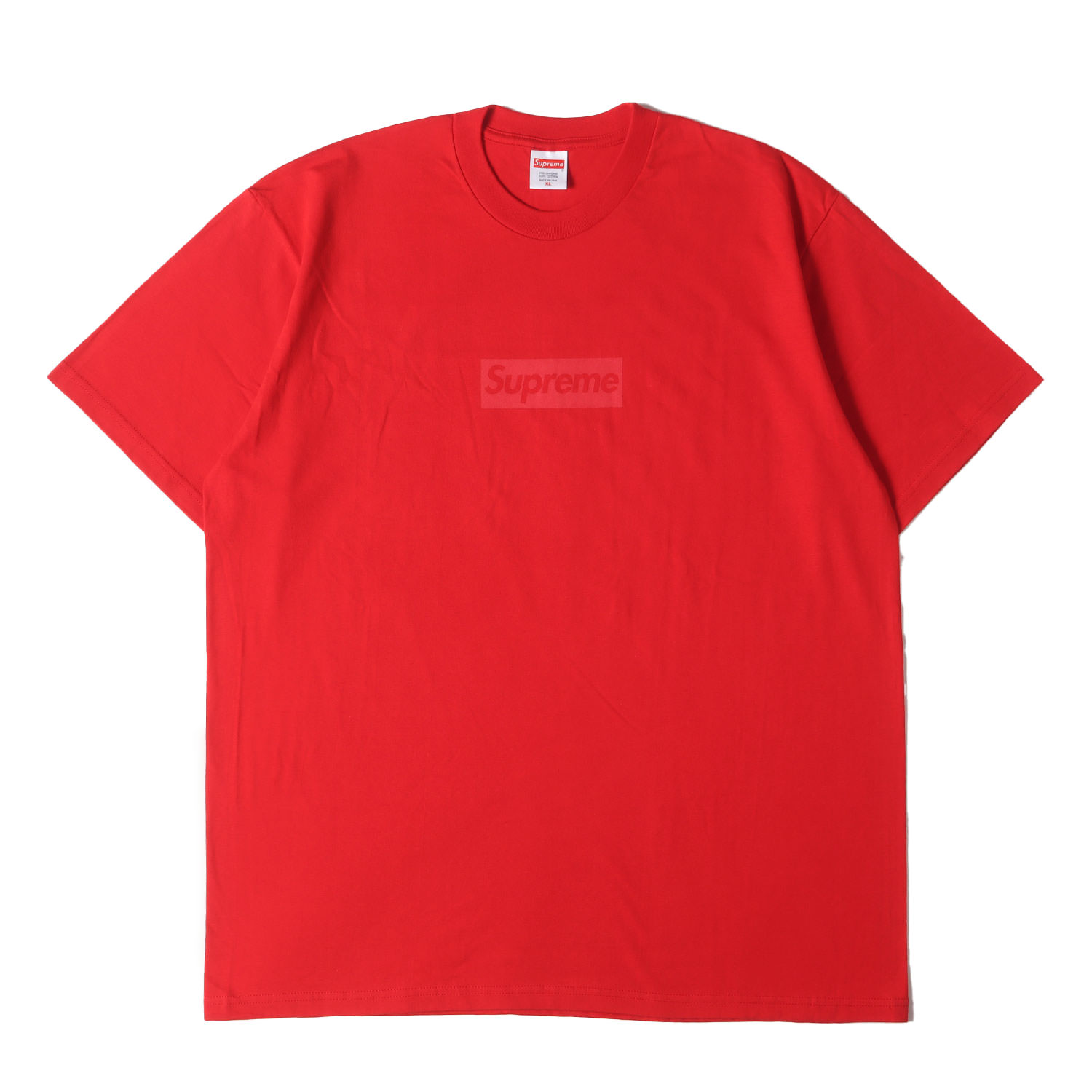 Supreme シュプリーム プルオーバー 大きさ:XL / 23SS トーナルBOXロゴタイプ 労働者の一団素っ首 プルオーバー (Tonal Box Logo Tee) / 赤いこと / トップス カットソー 半袖【メンズ】【中古】【新品負けず劣らず】【K4838】