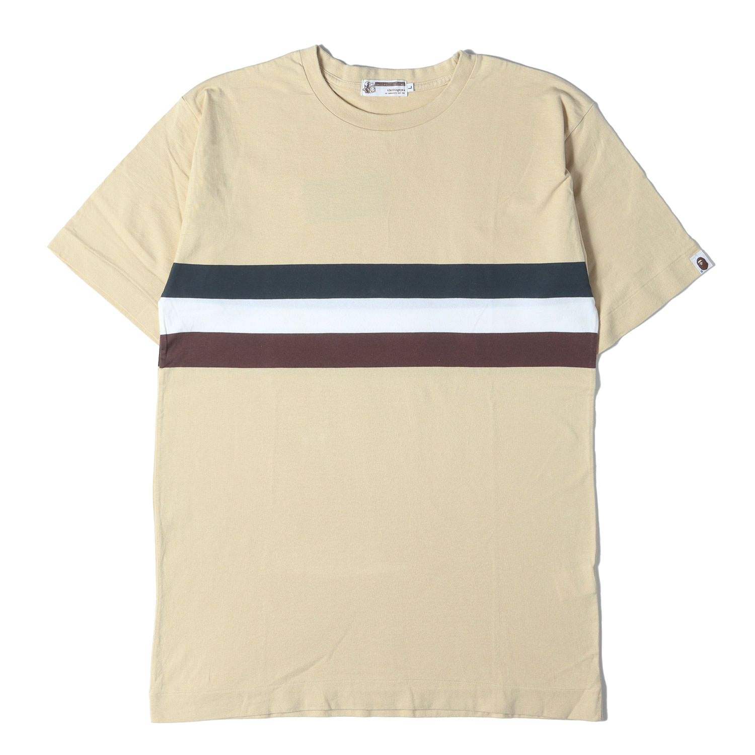 A Bathing Ape ストライプ ラガーシャツ S 14100509-b.jpg