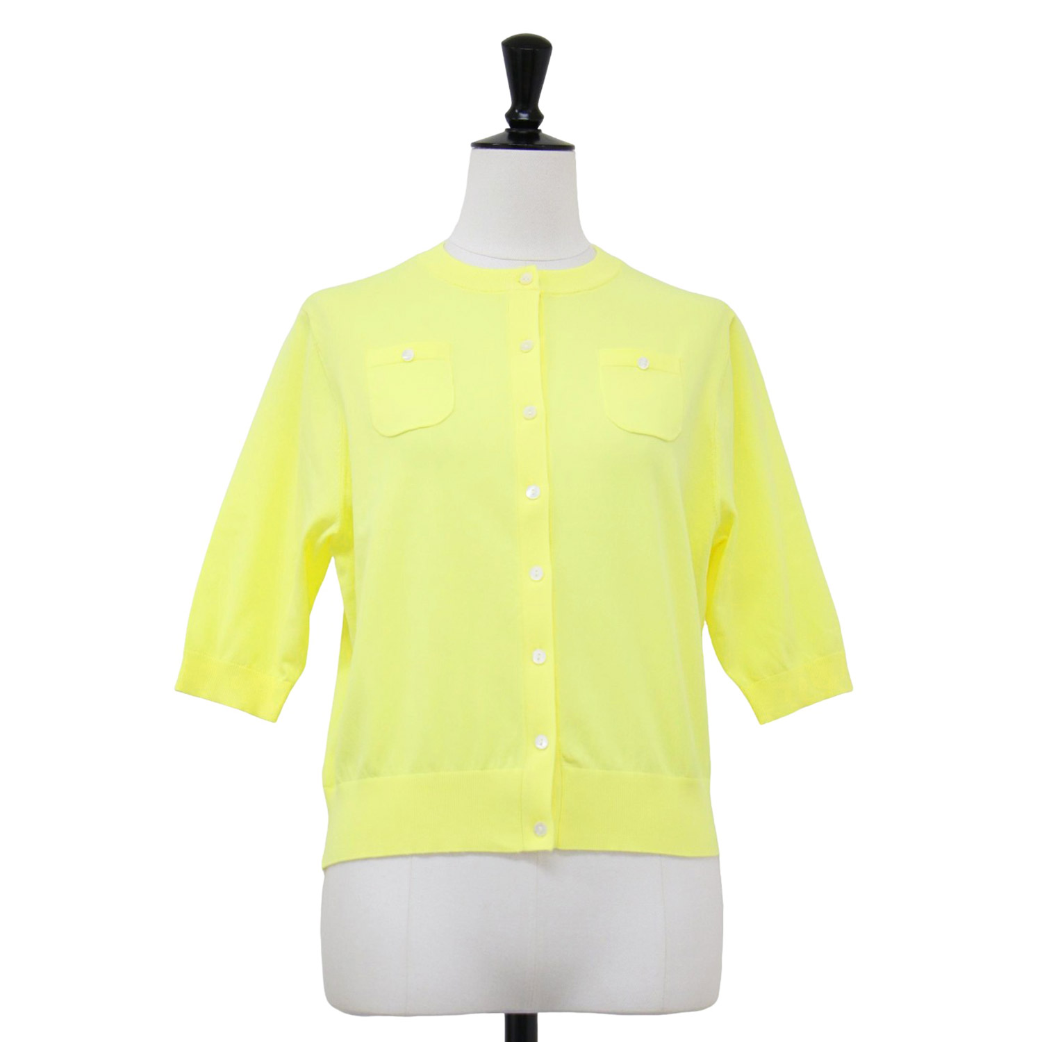 CABAN グリーン 五分袖ニット coen サラコ5分袖ポロサマーニット -ファッション通販 FASHION
