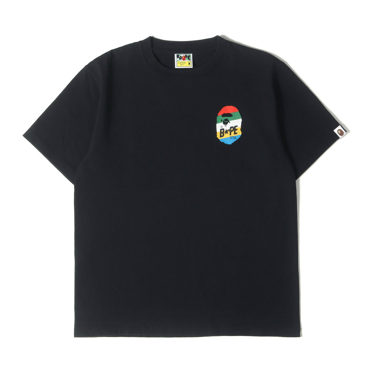 ■極美品■アベイシングエイプ シャーク ビジュー Tシャツ 黒 M 男女兼用 15060756-a.jpg