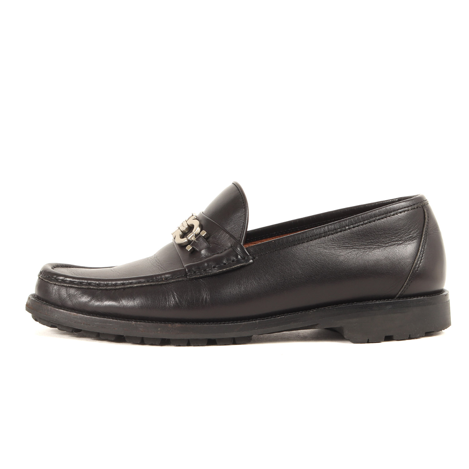 サルヴァトーレ フェラガモ FERRAGAMO サイズ8 黒 ビットローファー