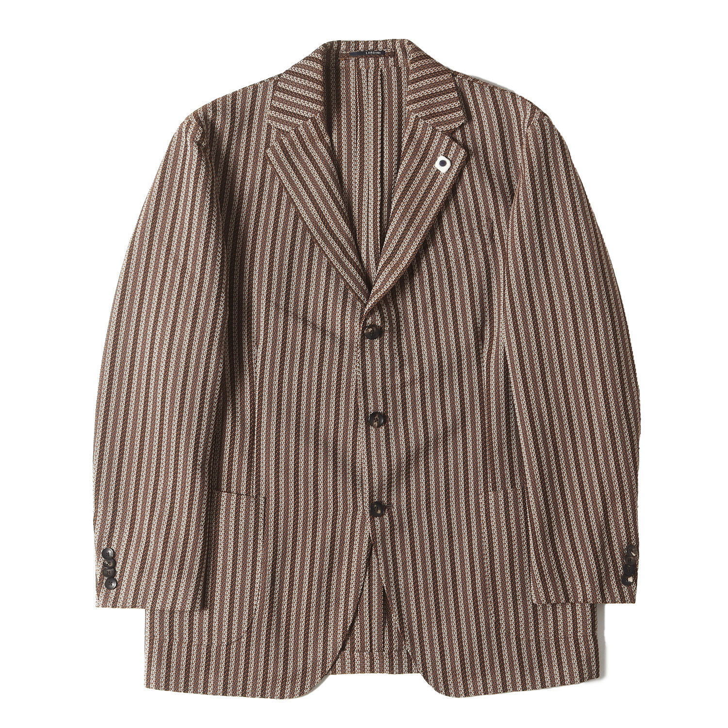 bottLARDINI ラルディーニブラウン コーデュロイ テーラード 楽天市場】LARDINI ラルディーニ ブートニエール コーデュロイ