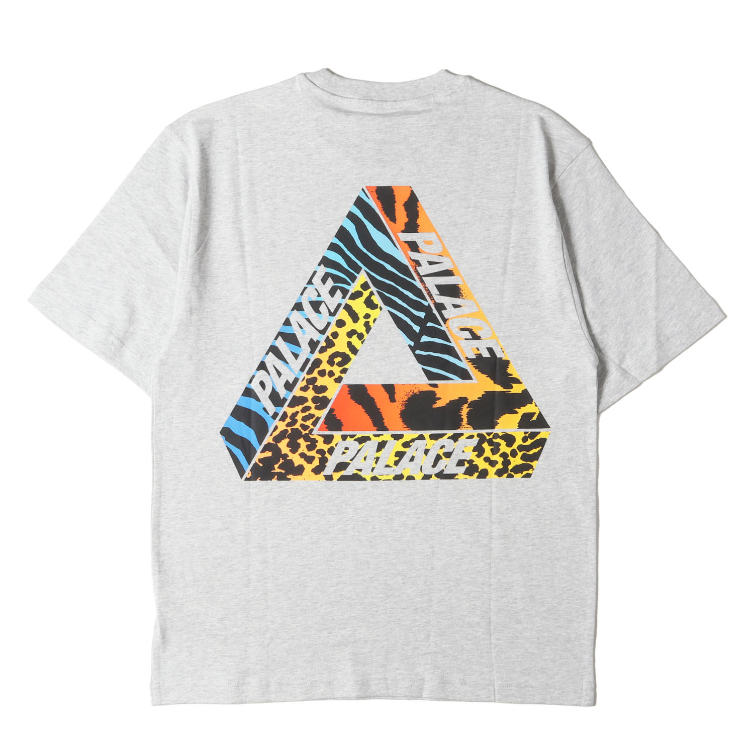 PALACE パレス Tシャツ サイズ:S / 24AW アニマル柄 アイコンマーク クルーネック Tシャツ (Jungle Dream T-Shirt) / ヘザーグレー(Grey Marl) / トップス カットソー 半袖【メンズ】【K4803】