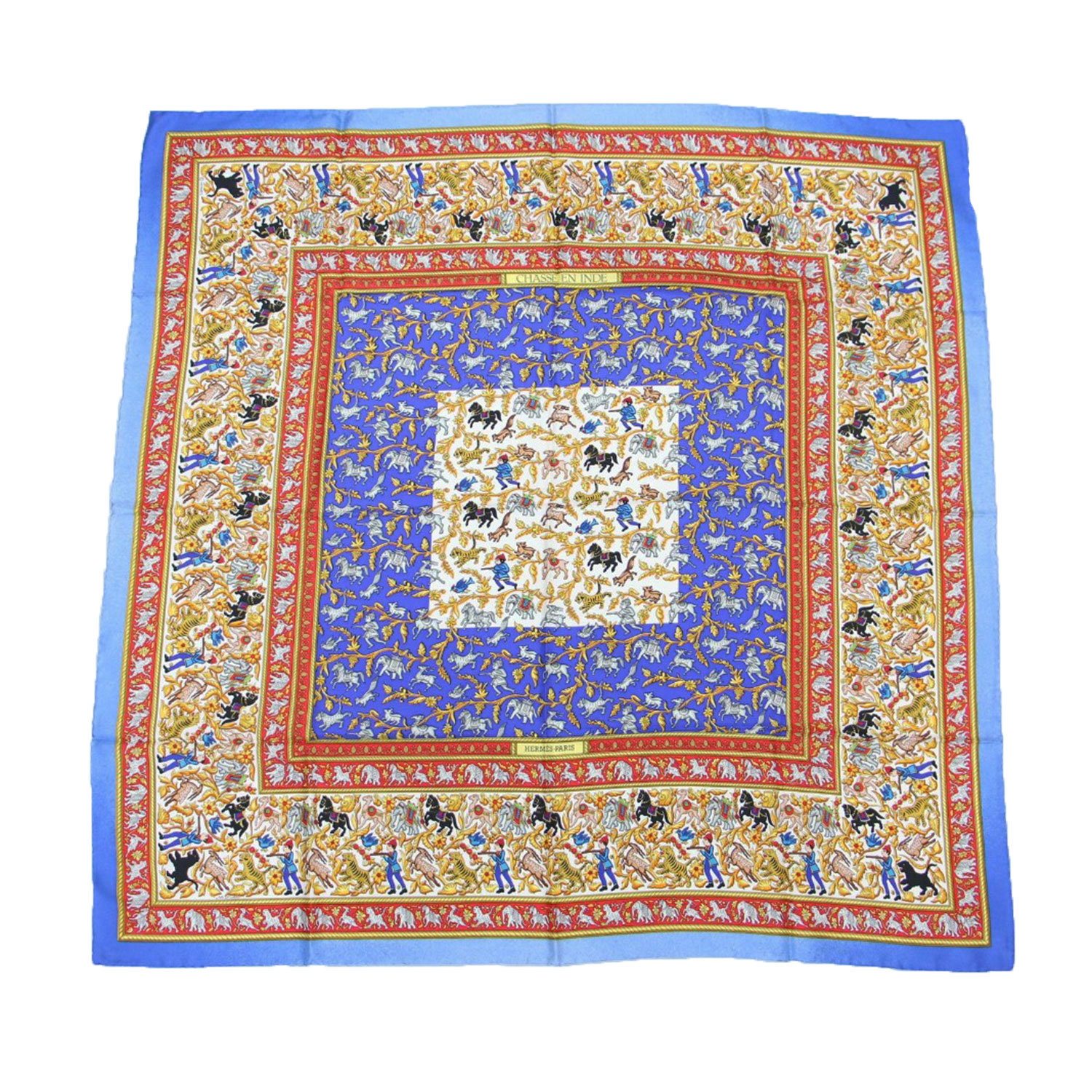 楽天市場】【エルメス】Hermes カレ90 シルクスカーフ L'ART INDIEN