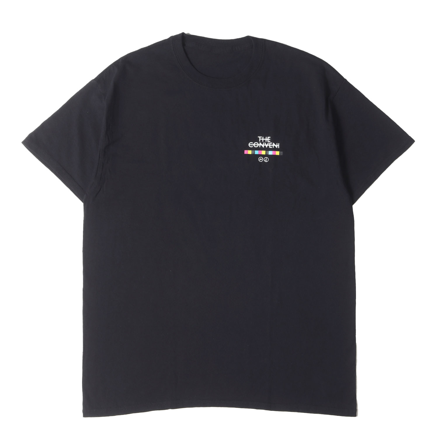 THE CONVENI ザ コンビニエンスストア プルオーバー 大きさ:L / 20SS PEACEMINUSONE ×fragment design 労働者の一団素っ首 プルオーバー (PMO SS TEE) / 黒いこと 黒 / トップス カットソー 半袖 / 共同研究【メンズ】【K4840】