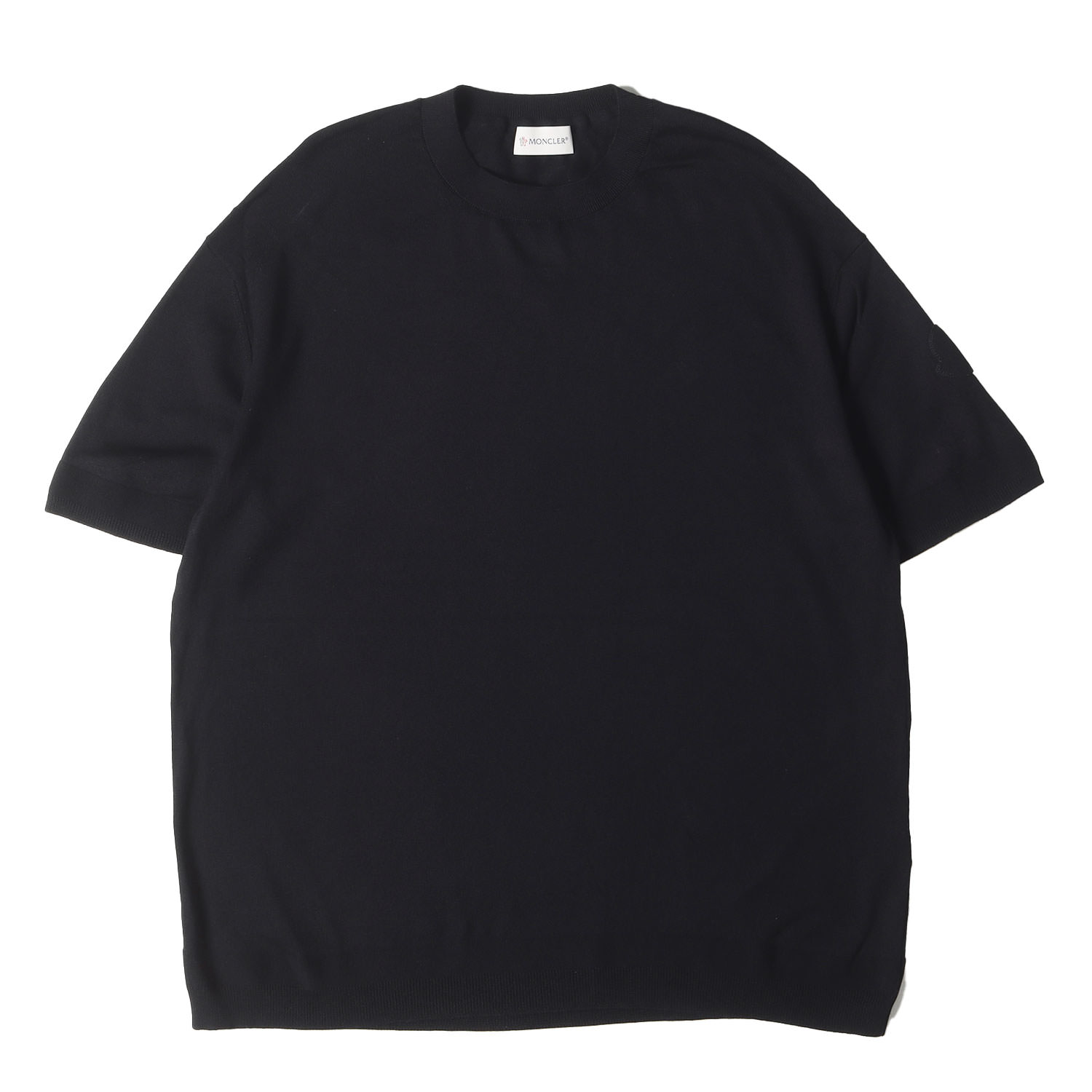 mモンクレール　ブラック刺繍ロゴTシャツ　M 美品 楽天市場】MONCLER モンクレール Tシャツ サイズ:M 21AW ワン