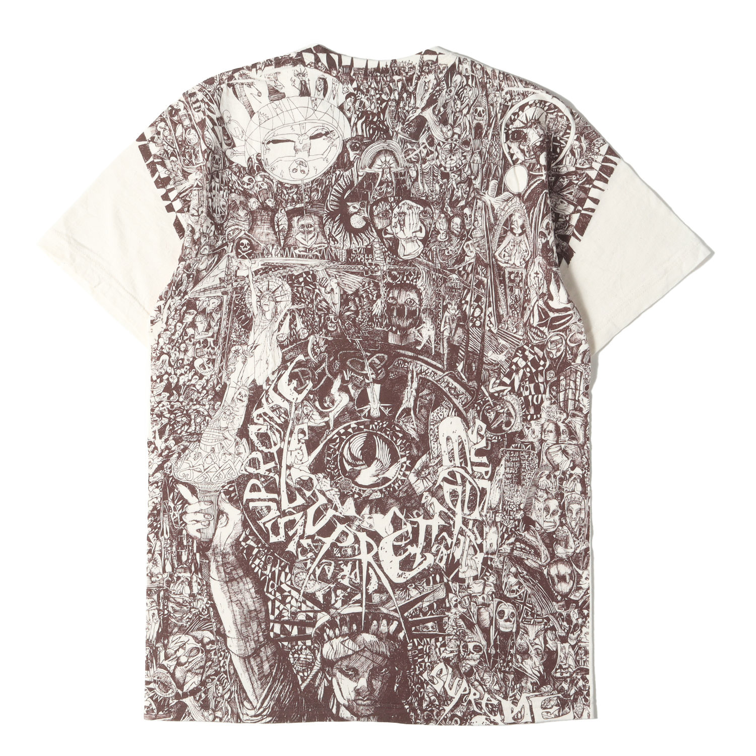 Supreme シュプリーム Tシャツ サイズ:S / 24AW イラストグラフィック クルーネック Tシャツ (Willow Tee) / ナチュラル / トップス カットソー 半袖【メンズ】【中古】【美品】【K4746】