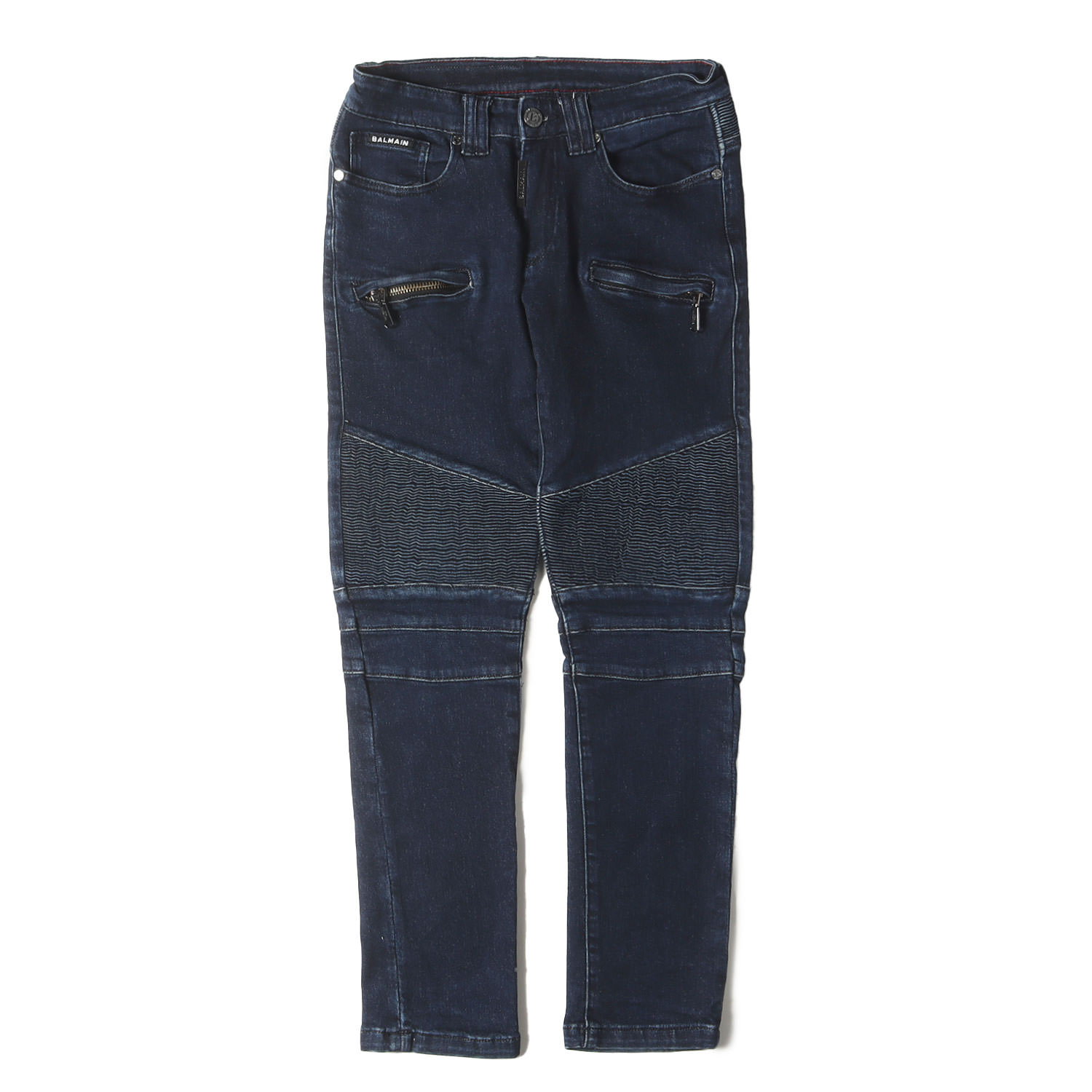 バルマン　デニム 楽天市場】【中古】BALMAINバイカーストレッチパンツ デニム