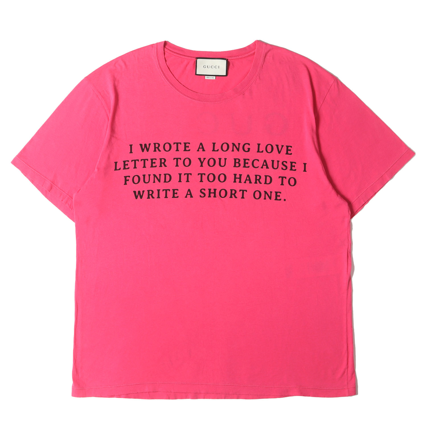 (希少)GUCCI LOVED 100周年記念モデル　フットボールTシャツ GUCCI グッチ 100周年 MUSIC IS MINE ロゴ Tシャツ 660744