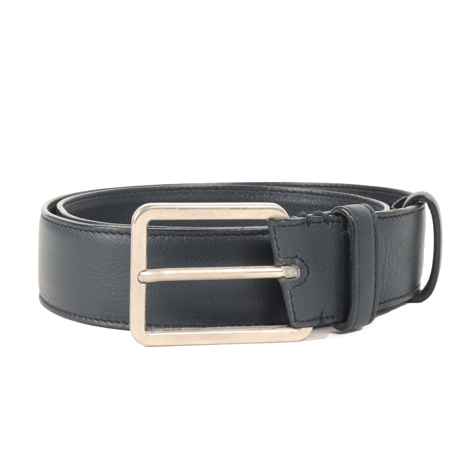 ジルサンダー   ベルト JIL SANDER ジルサンダー レザーベルト 34(ドイツ) ブラック