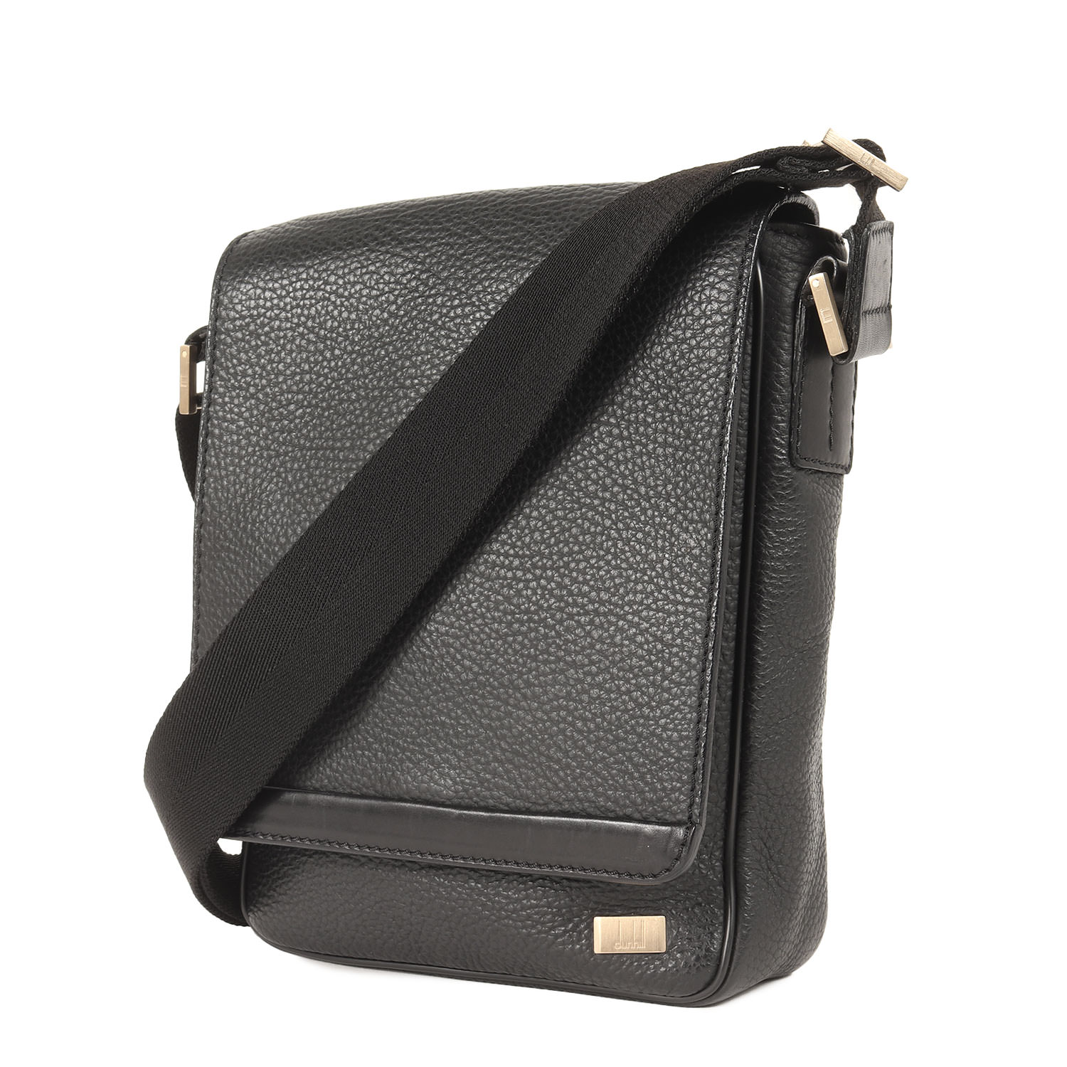 美品✨ダンヒルトラベラー メンズ キャンバス,レザー ショルダーバッグ ブラック 極美品 dunhill ダンヒル トラベラー レザーショルダーバッグ