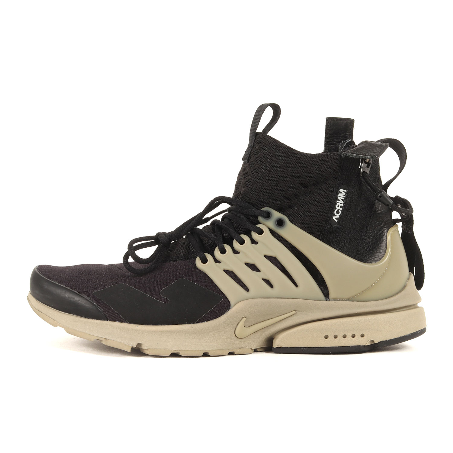 NIKE ナイキ 大きさ:XS(26～27糎) / ACRONYM AIR PRESTO MID (844672-001) / アクロニウム 大気圏プレスト ミッド / 黒いこと バンブー / 真っただ中はね除ける スニーカー シューズ 靴 / 二人三脚【メンズ】【中古】【美品】【K4845】