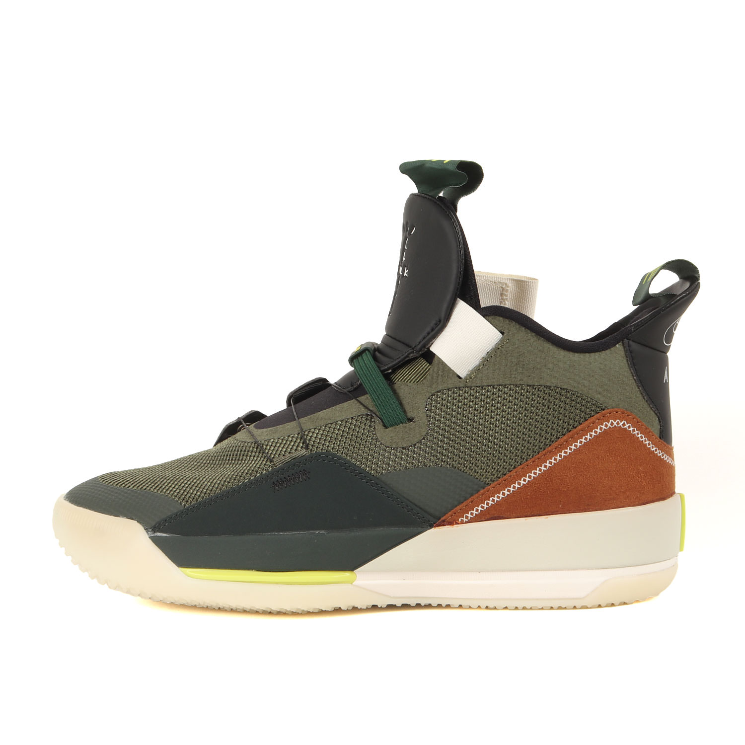 NIKE ナイキ 大いさ:27.0糎 / TRAVIS SCOTT AIR JORDAN 33 NRG (CD5965-300) / トラヴィス・スコット エアジョーダン33 / アーミーオリーブ セイル / US9 / スニーカー シューズ 靴 二人三脚【メンズ】【K4839】