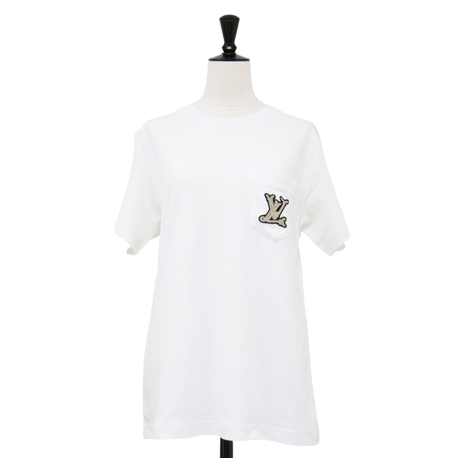 Louis Vuitton 新作の【Tシャツ】コットン チェーン ホワイト 楽天市場】ルイ・ヴィトン LOUIS VUITTON デニムポケット