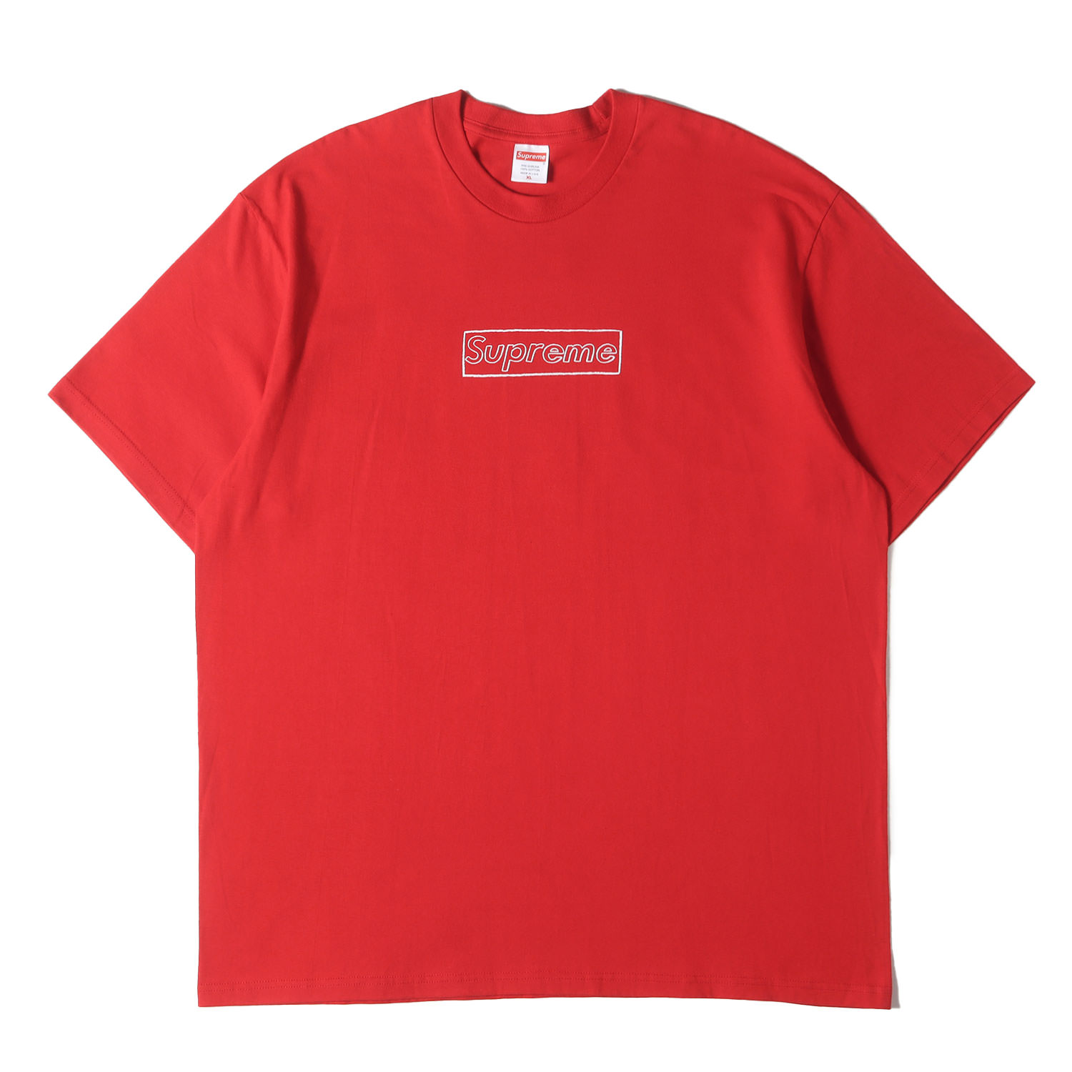 シュプリーム　supreme 半袖　Tシャツ　Ｌ Supreme シュプリーム 25SS Flocked Washed S/S Top ロゴ