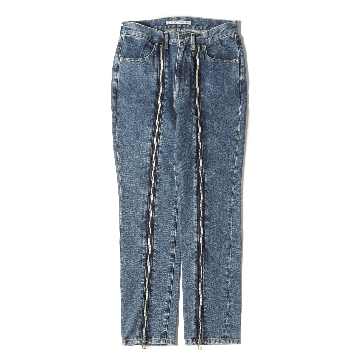 JOHN LAWRENCE SULLIVAN ジョンローレンスサリバン パンツ インディゴ サイズ:46 | ジップ デザイン デニムパンツ (WASHED DENIM ZIPPED PANTS 2A026-0319-59) | 日本製 | ボトムス ジーンズ ジーパン ズボン【メンズ】【中古】【K4746】