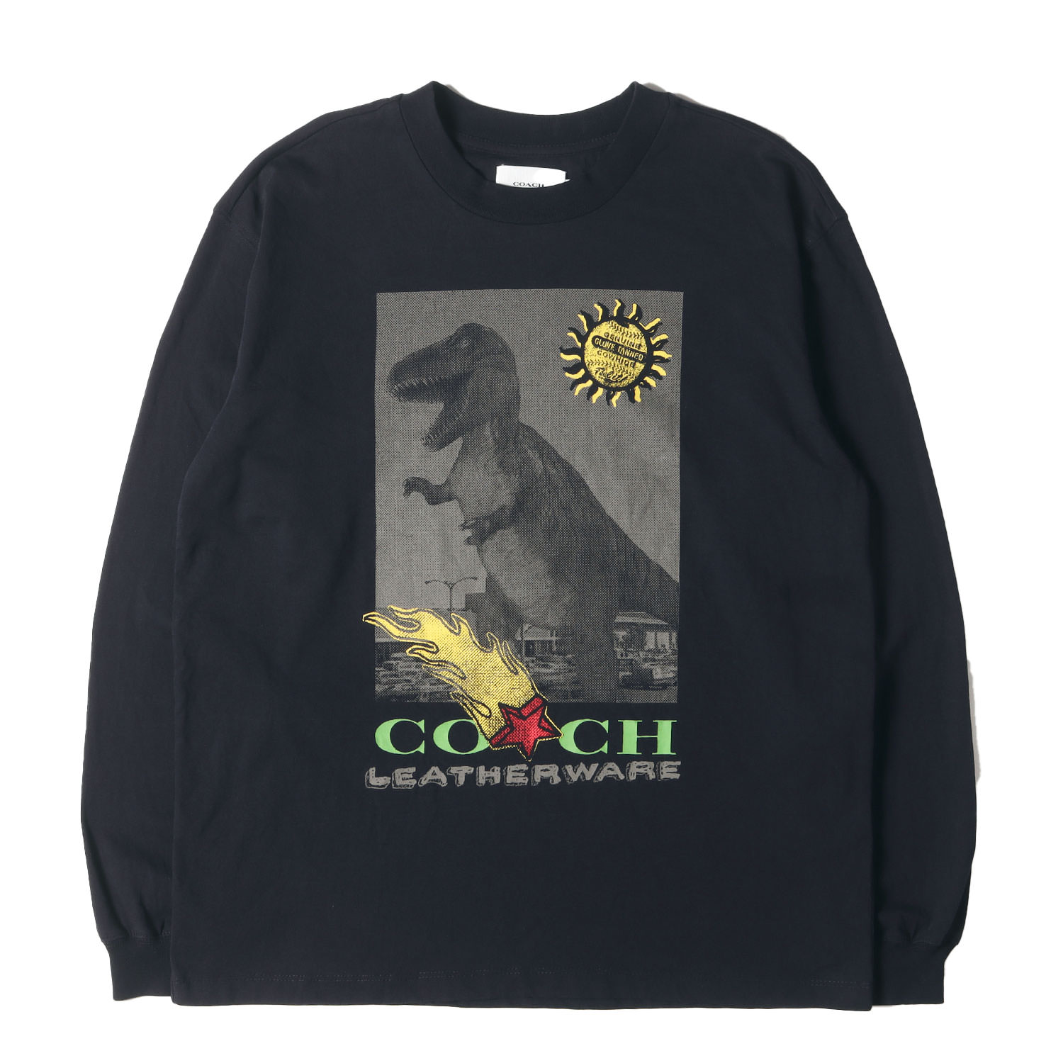 美品 COACH×BASQUIAT シグネチャー Tシャツ ダイナソー バスキア COACH】コーチ シグネチャー ジャン ミシェル バスキア コラボ