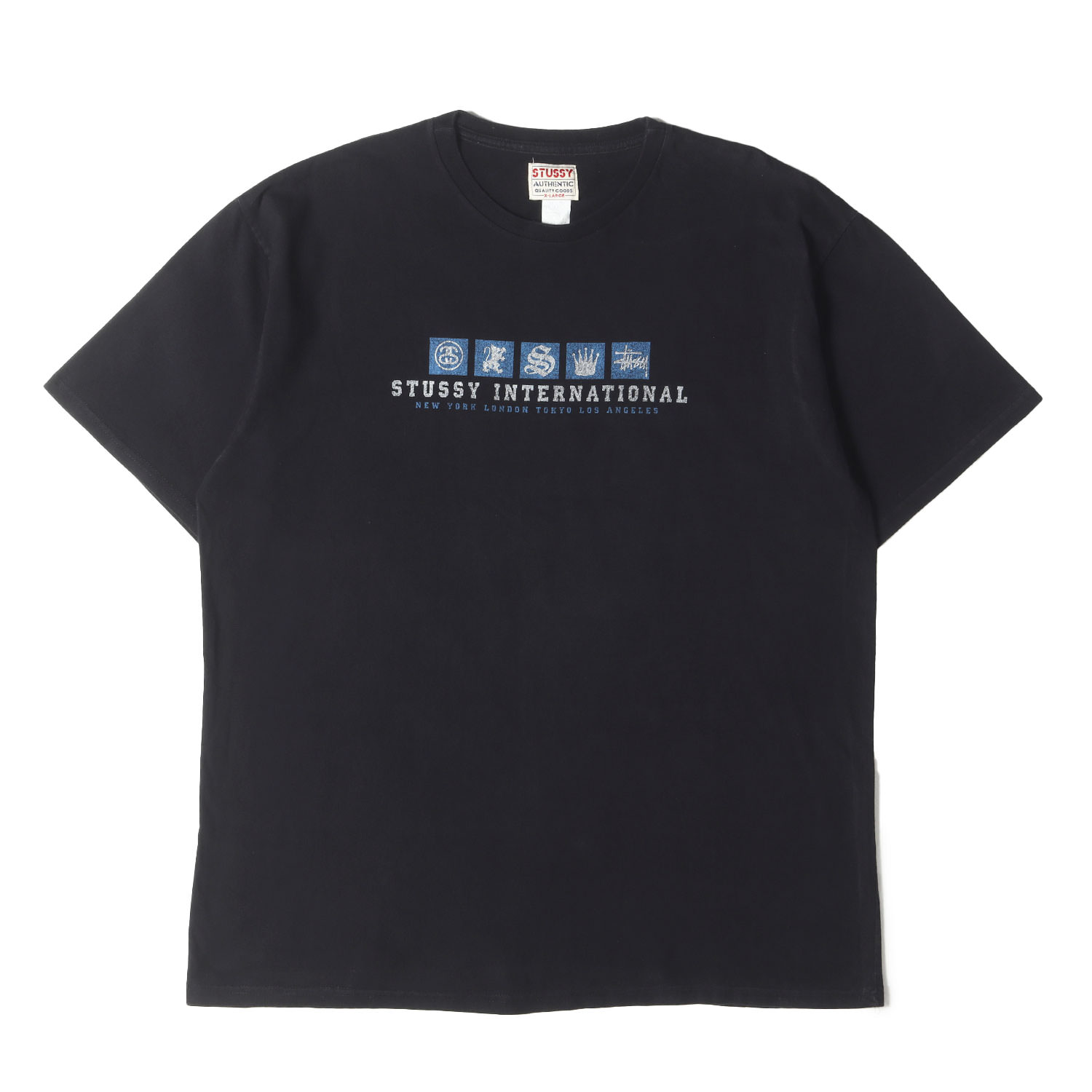 ステューシーTシャツ90年代 超希少 90s OLD STUSSY 紺タグ USA製 BIG4 Tシャツ - メルカリ