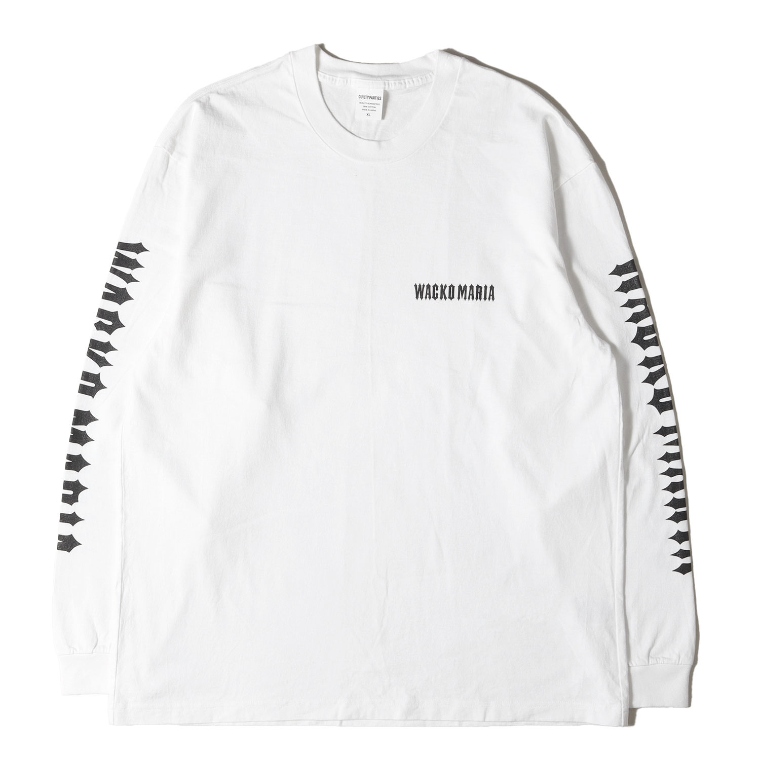 【美品】ワコマリア ロゴ刺繍 プリント ロングスリーブ 長袖Tシャツ 白 Ｌ 楽天市場】WACKO MARIA ワコマリア Tシャツ サイズ:M 22AW