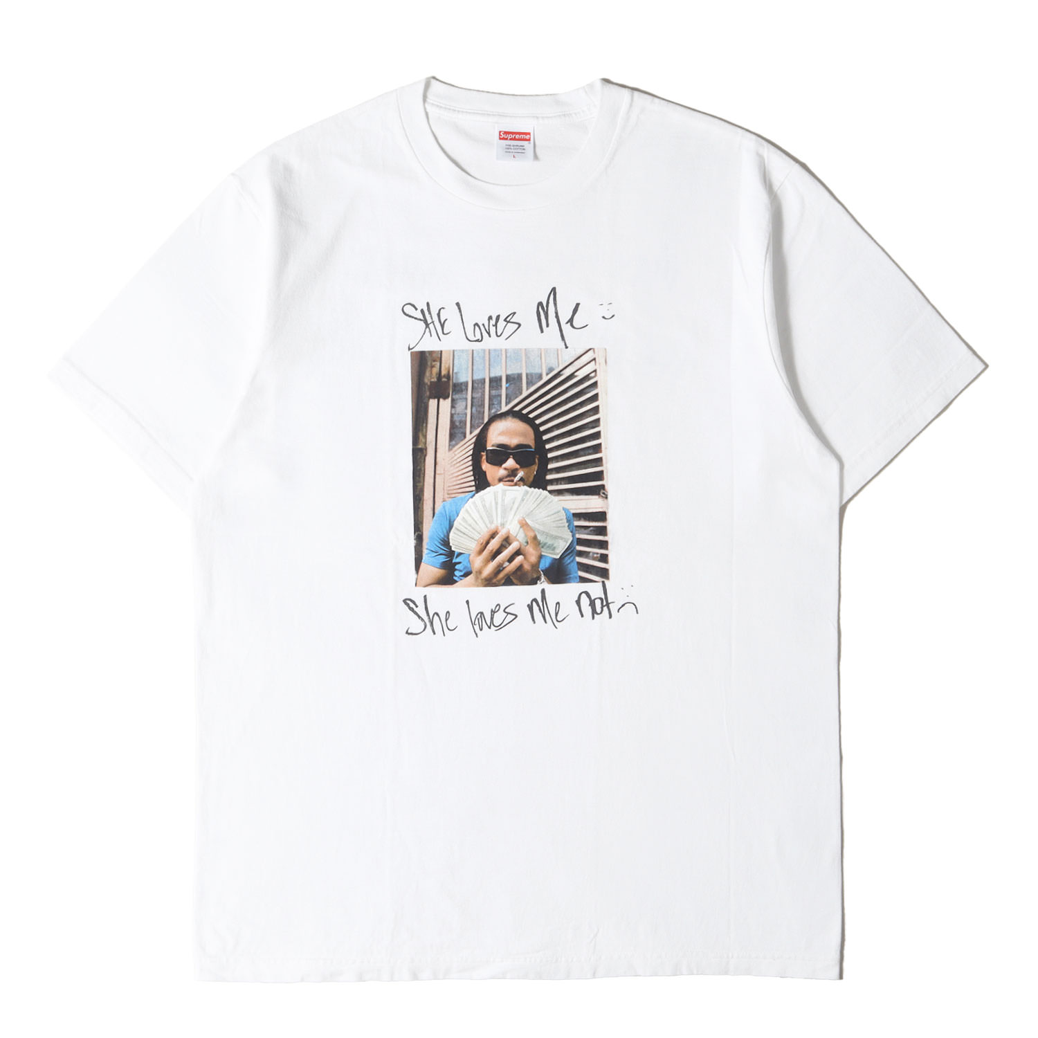 Supreme シュプリーム ティーシャツ 白いこと 白 大きさ:L | 25SS マックス B 映し絵 労働者の一団のど首 ティーシャツ (Max B Tee) | トップス カットソー 半袖【メンズ】【中古】【K4792】