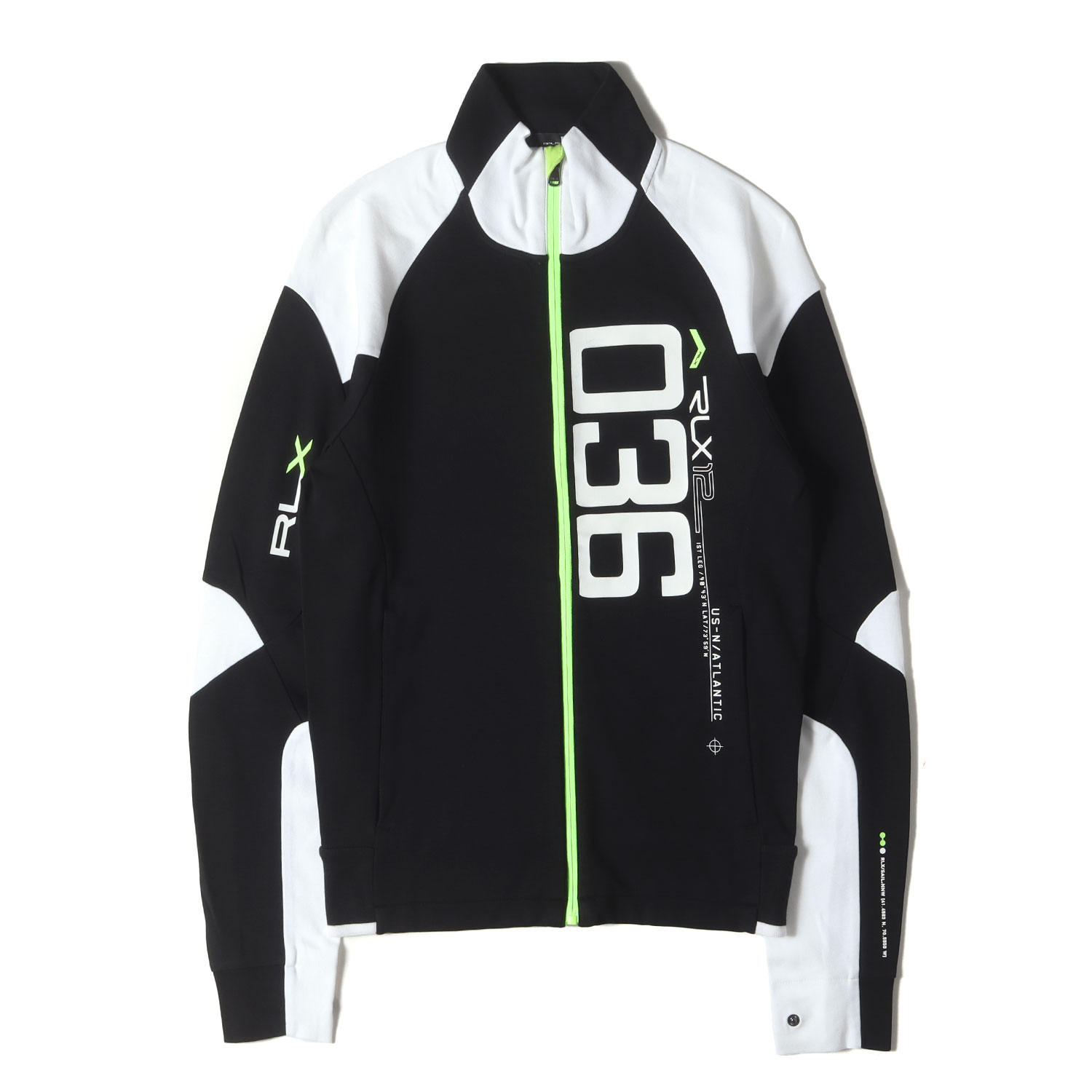 RLX ラルフローレン　フルジップ　ジャケット　US:M RLX Ralph Lauren Golf Hybrid Full-Zip Jacket Blue Camo Men's Size