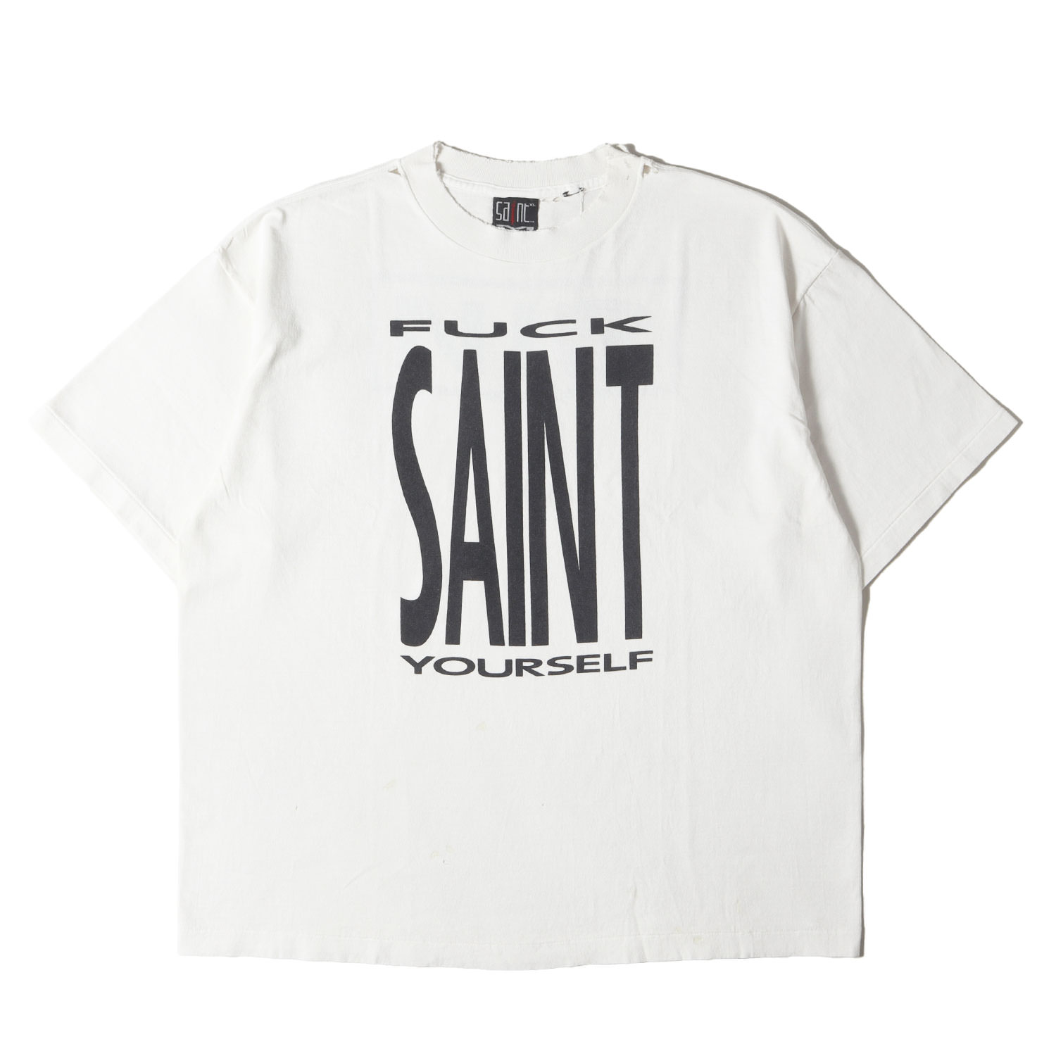 SAINT MICHAEL キリストTシャツ セントマイケル SAINT MICHAELキリストプリントTシャツ メンズ