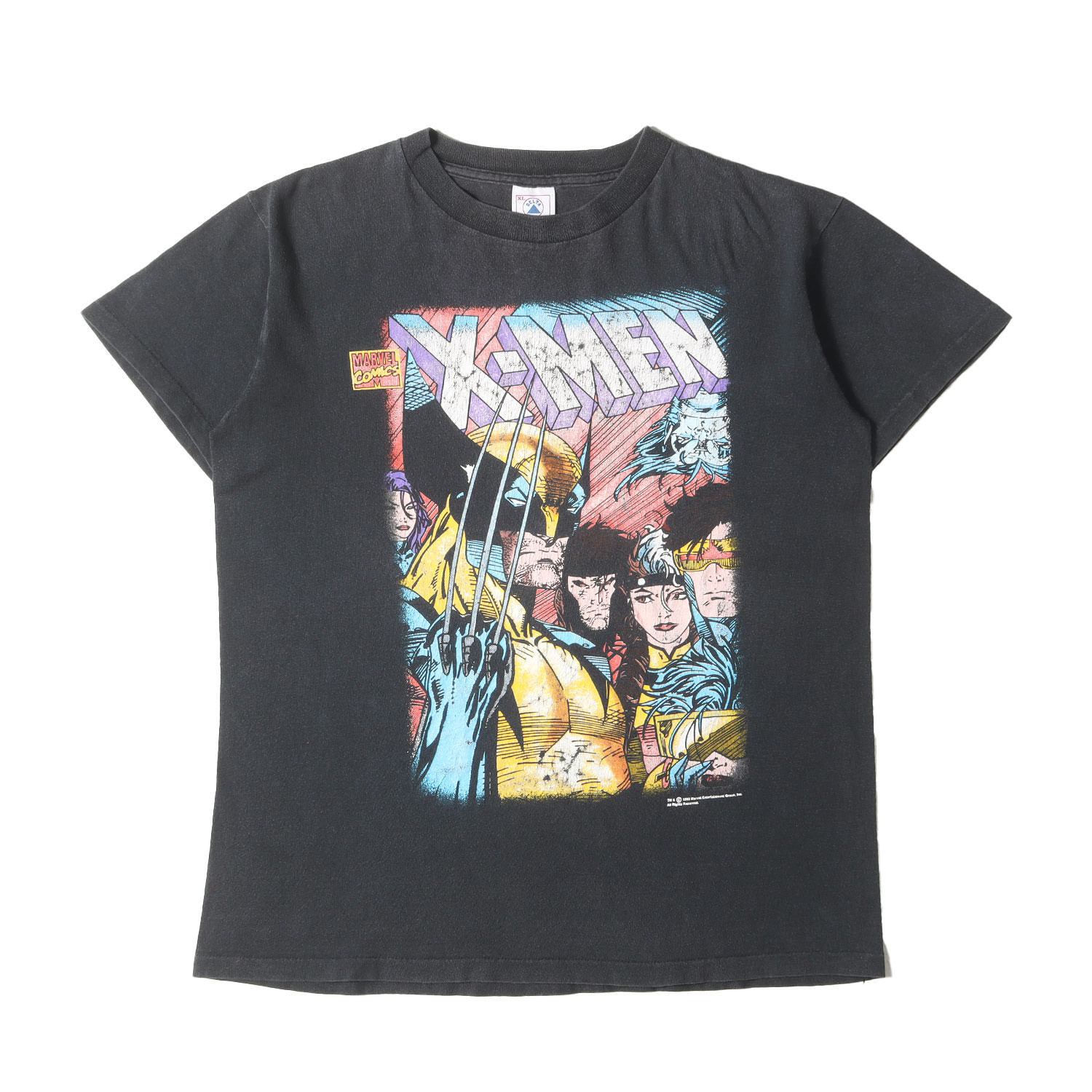 90s - 00s ヴィンテージ古着 プルオーバー 大きさ:XL / 90s MARVEL X-MEN 刷り上げる 労働者の一団のど首 プルオーバー (USA製) / 黒いこと 黒 / 90年月日 古着 ヴィンテージ / トップス カットソー 半袖【メンズ】【中古】【K4746】