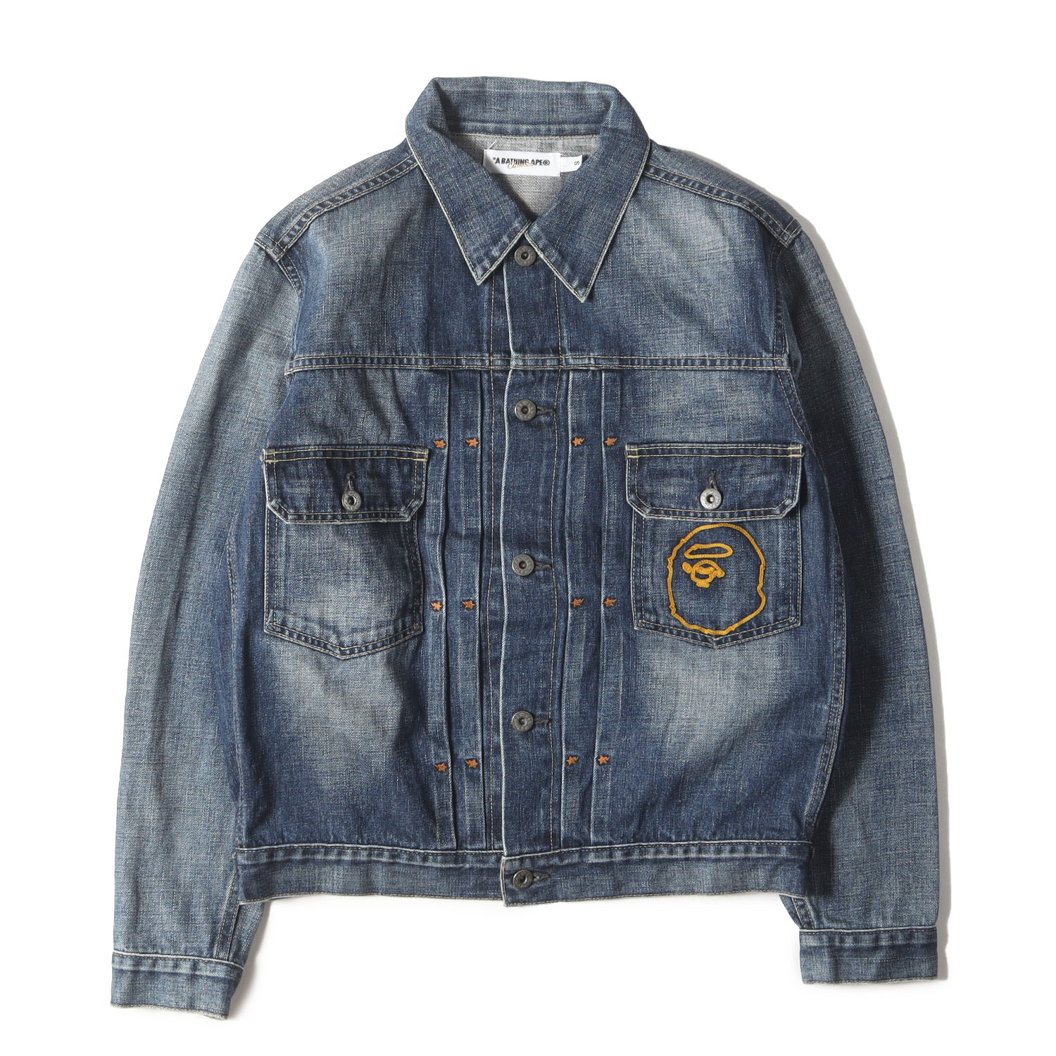 アベイシングエイプ　APEE　デニムジャケット　Gジャン　プリント　TALL 楽天市場】A BATHING APE ア ベイシング エイプ ジャケット サイズ:XL