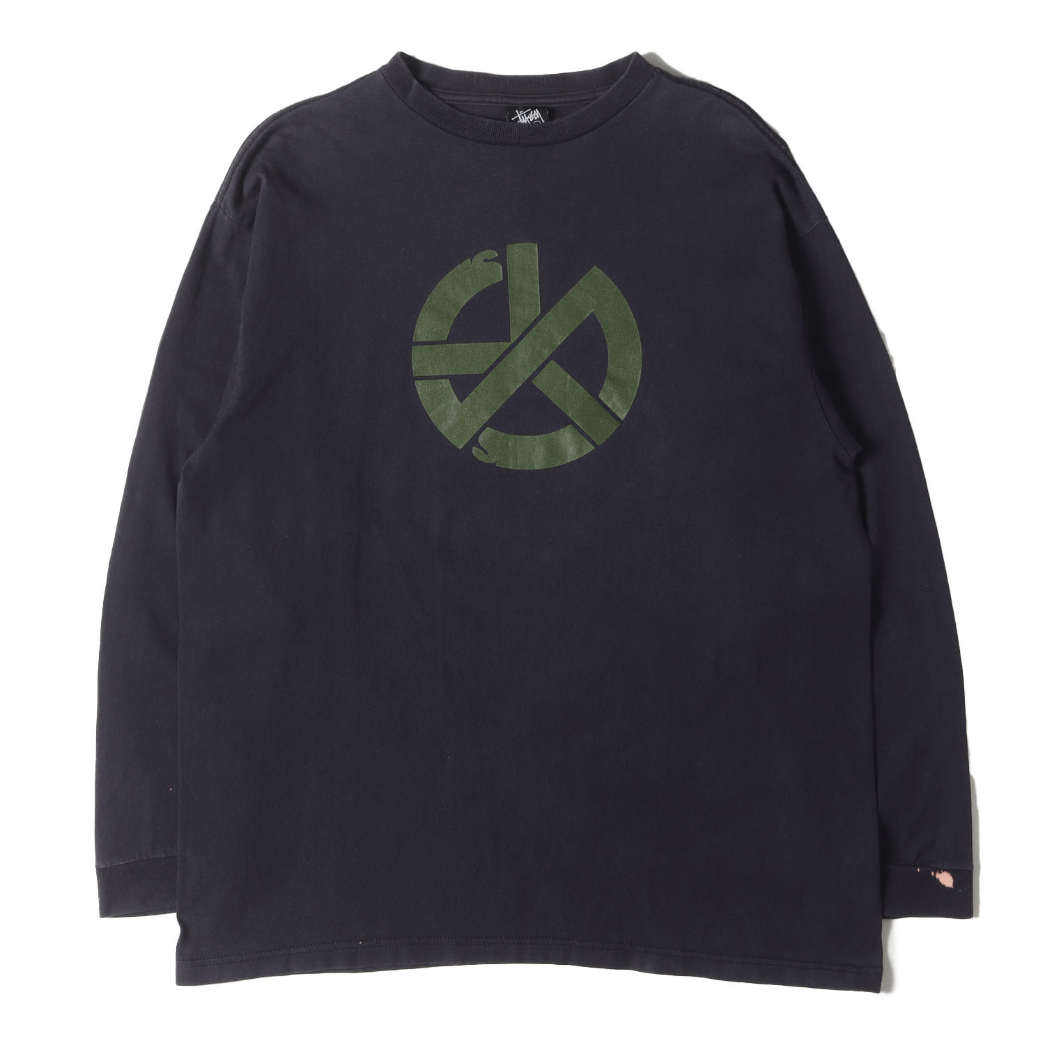 Stüssy ネイビー 長袖カットソー　XLサイズ STUSSY(ステューシー) 90's~00's Worldwide ワールドワイド 長袖
