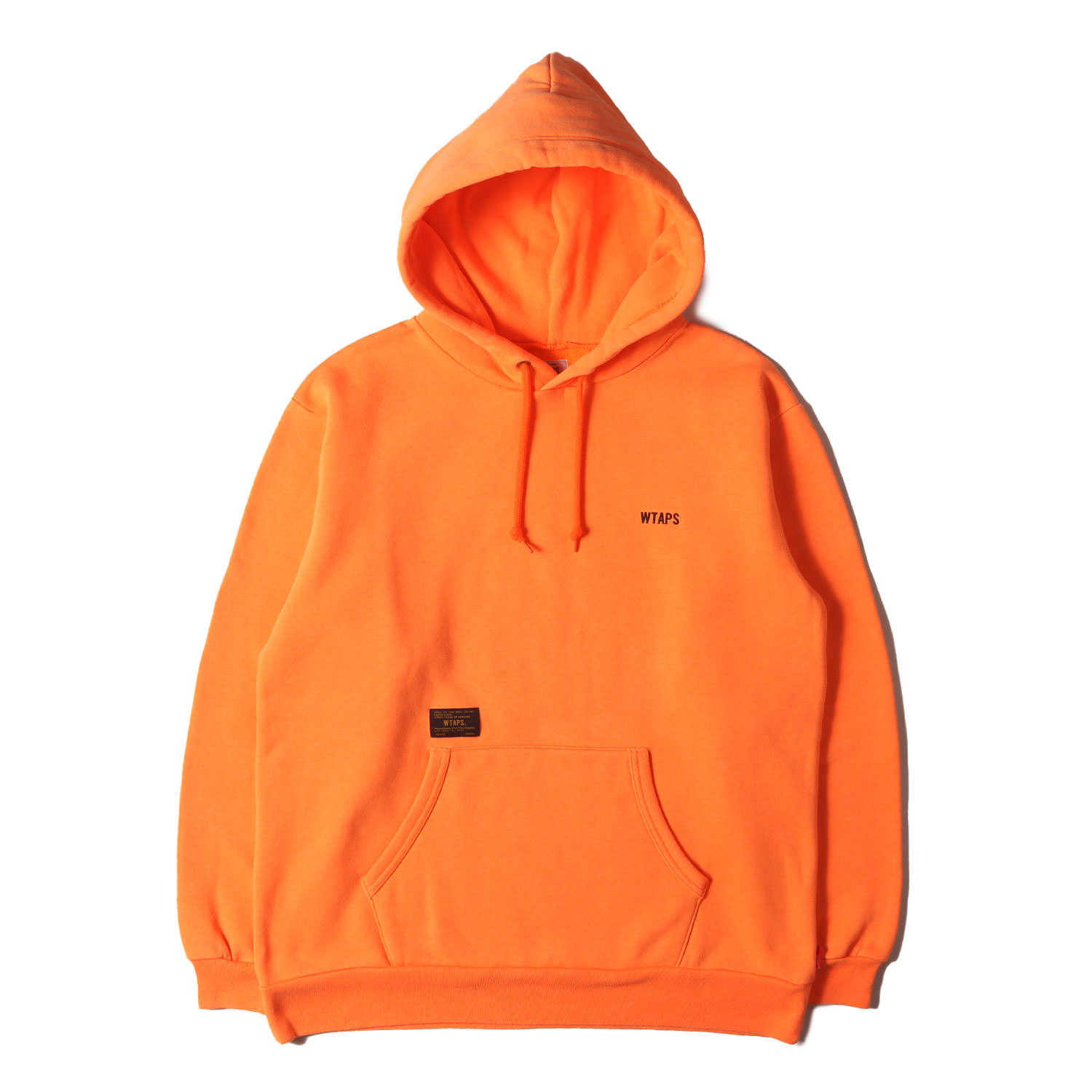 WTAPS ダブルタップス パーカー オレンジ サイズ:S | ブランドロゴ刺繍 スウェットパーカー (HEELWEEK HOODED. SAR) | トップス フーディー プルオーバー【メンズ】【中古】【K4803】