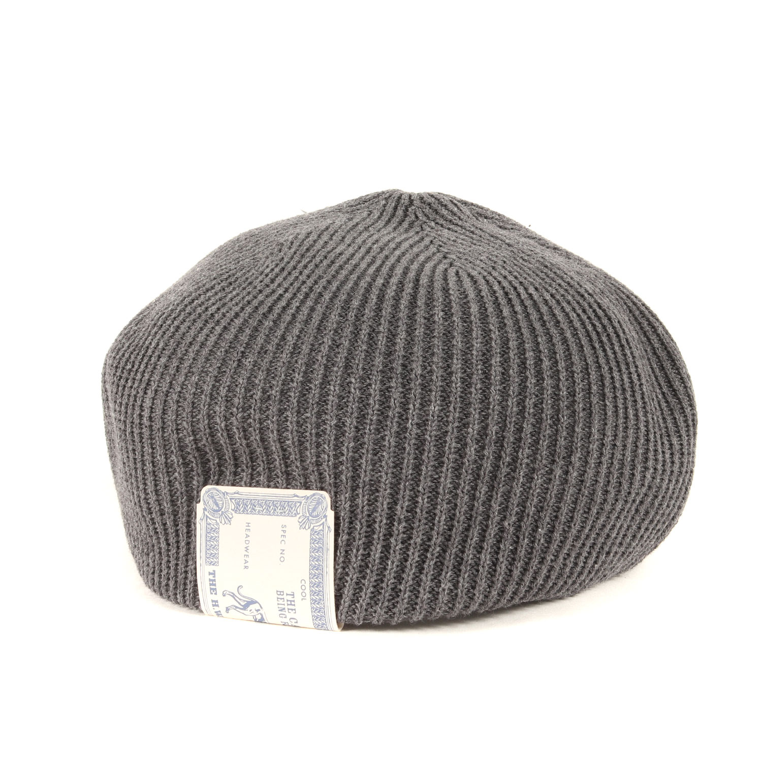 THE H.W.DOG&CO ザ エイチダブリュドックアンドコー ベレー帽 | 24SS コットンニット ベレー帽 (COTTON CLUB BIG BERET) | グレー | ONE SIZE(56-62cm) | ブランド 帽子 ニットキャップ【メンズ】【中古】【美品】【K4785】
