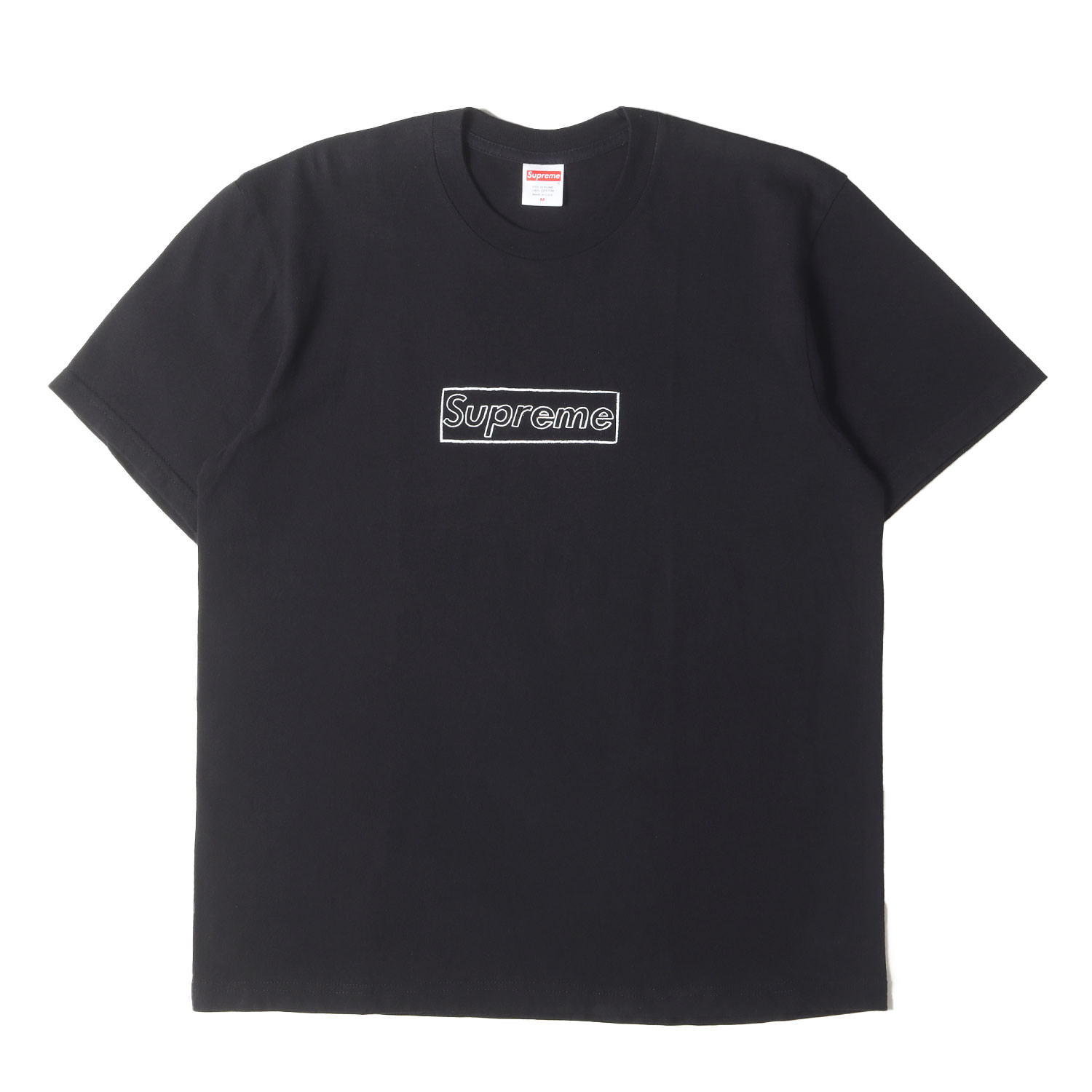 Supreme シュプリーム Tシャツ ブラック 黒 サイズ:M | 21SS KAWS チョークボックスロゴ クルーネック Tシャツ (Chalk Box Logo Tee) | トップス カットソー 半袖【メンズ】【中古】【K4780】 11,564円
