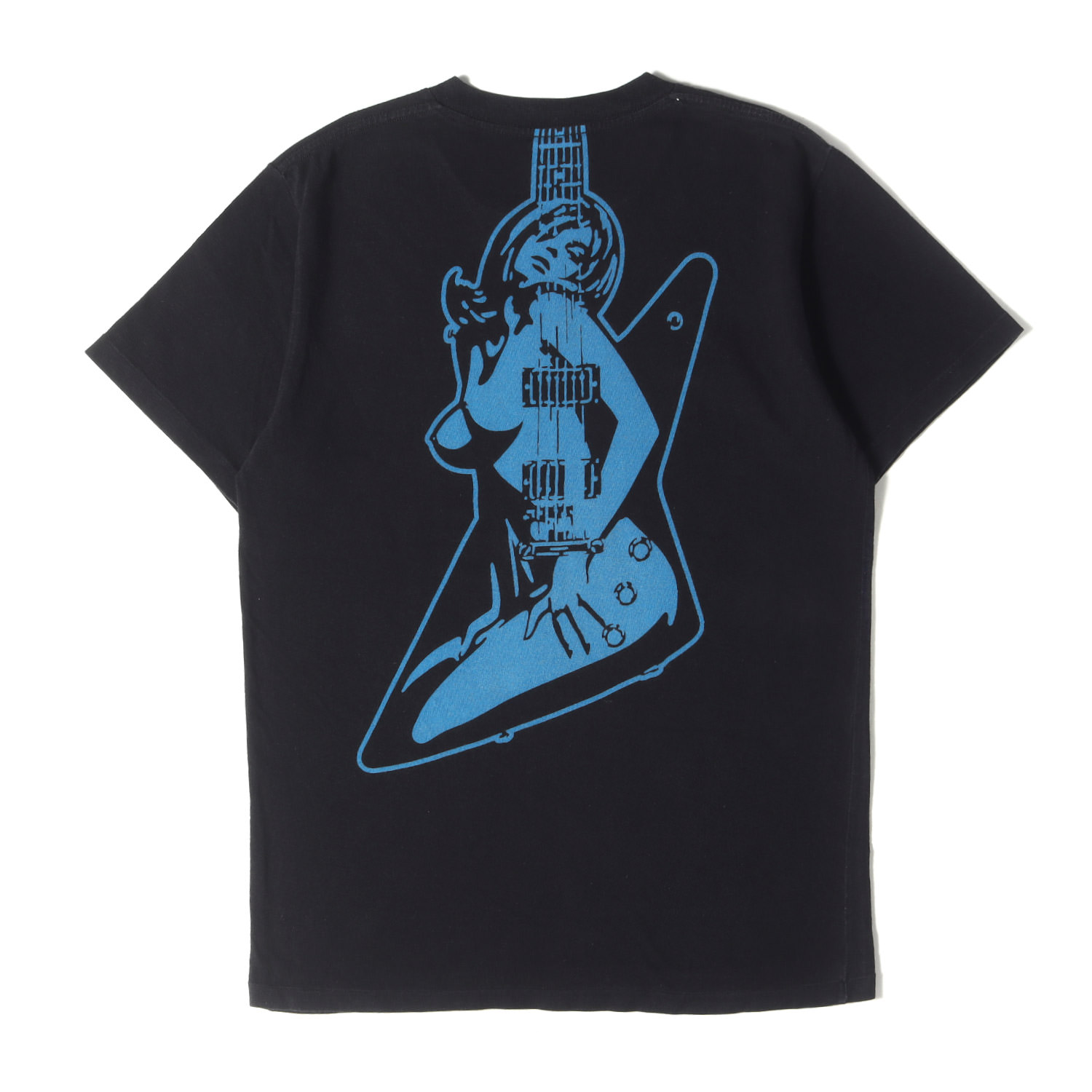 HYSTERIC GLAMOUR ヒステリックグラマー 59241 00s ギター御姉さん プルオーバー (4CT-0792) 黒いことM
