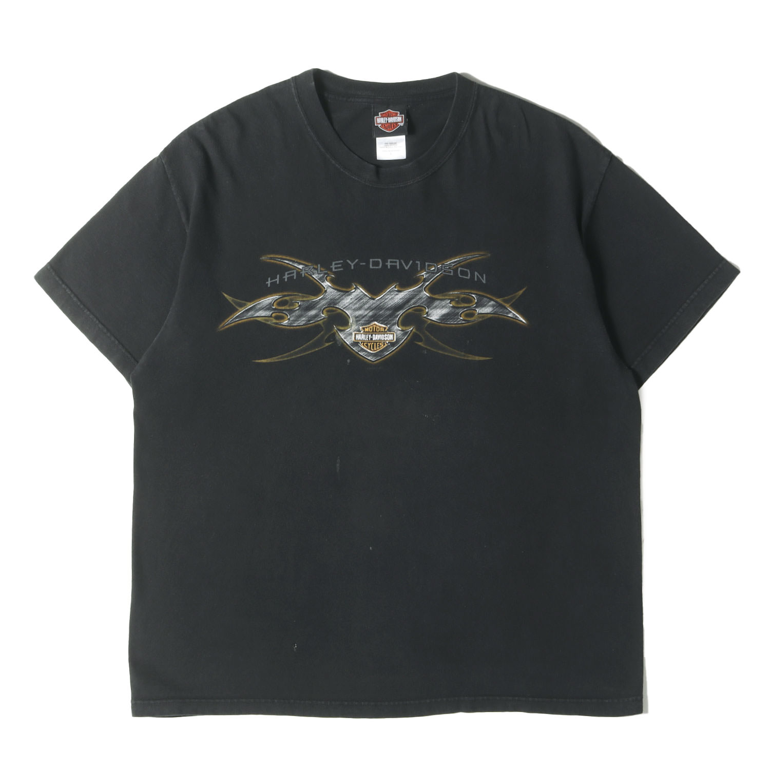 ●中古vintage Harley-Davidson エンブレムTシャツ 4XL ○vintage Harley-Davidson エンブレムTシャツ 4XL