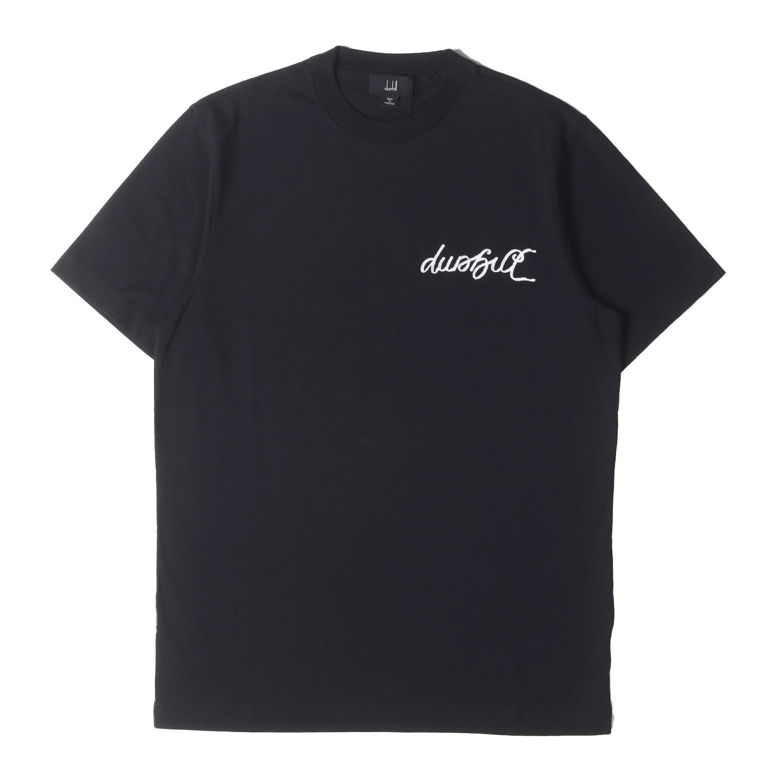 dunhill ダン吸血鬼 プルオーバー 黒いこと 黒 大きさ:S | 近年青写真 チェーン店刺しゅう ロゴタイプ 労働者の一団のど首 プルオーバー | トップス カットソー 半袖【メンズ】【K4839】