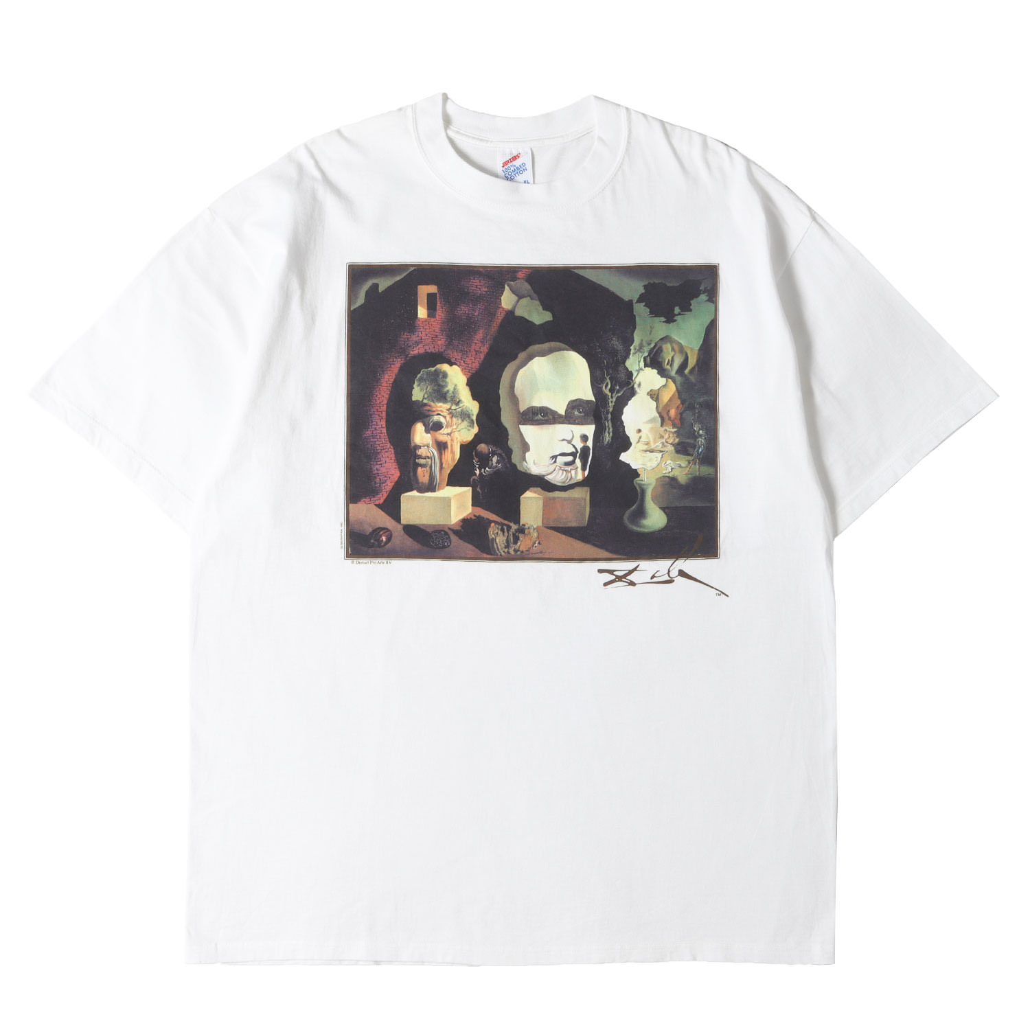90s - 00s ヴィンテージ古着 / [老年 青年 幼年] 90s Salvador Dali アートプリント Tシャツ / USA製 / サルバドール・ダリ / ホワイト 白 / サイズ:XL / トップス カットソー 半袖【メンズ】【中古】【K4785】
