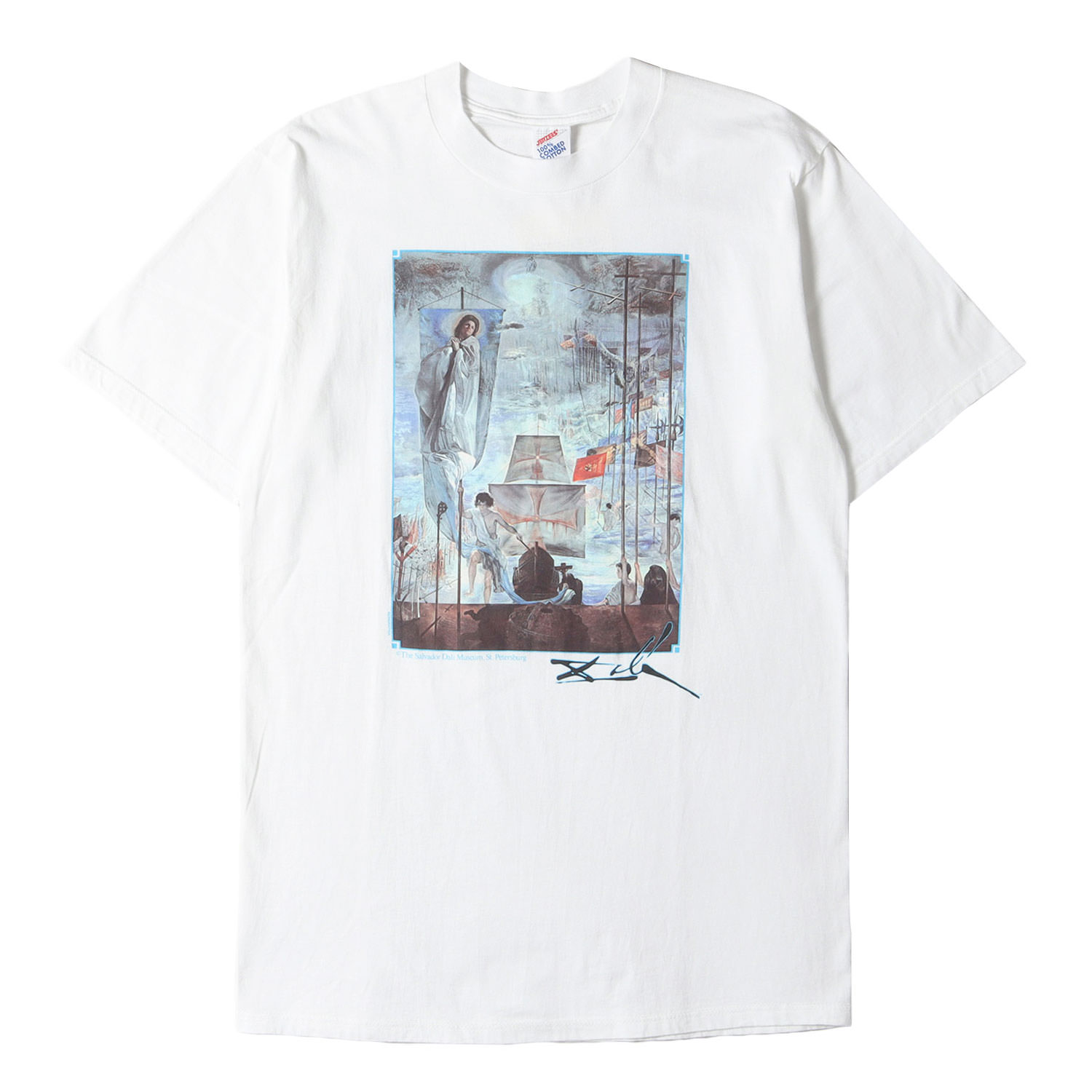 90s - 00s ヴィンテージ古着 / [コロンブスによるアメリカの発見] 90s Salvador Dali アートプリント Tシャツ / USA製 / サルバドール・ダリ / ホワイト 白 / サイズ:L / トップス カットソー 半袖【メンズ】【中古】【K4785】 16,402円