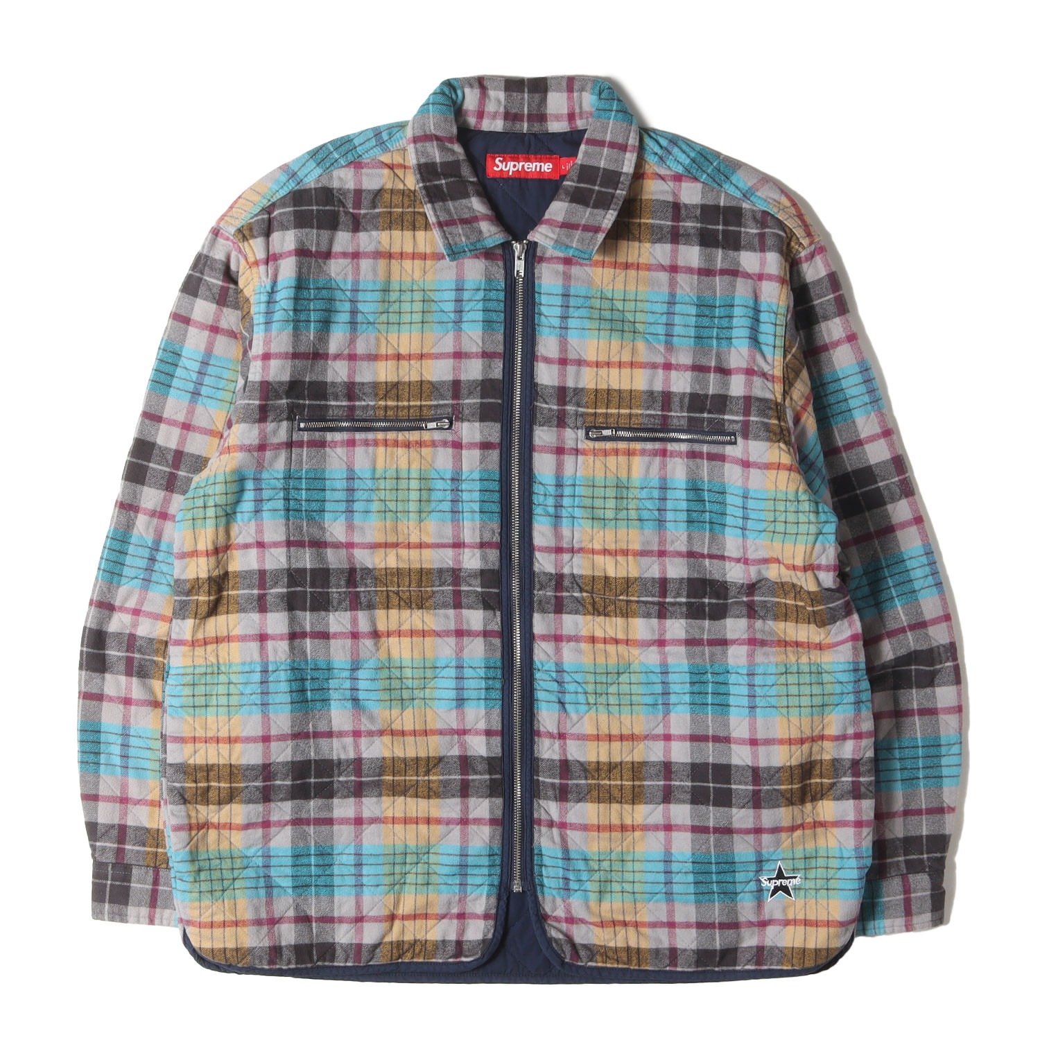 Supreme シュプリーム ジャケット マルチカラー サイズ:L | 24AW キルティング チェックフランネル ジップ シャツジャケット (Quilted Flannel Zip Up Shirt) | アウター ブルゾン 上着【メンズ】【中古】 楽天市場】Supreme シュプリーム ジャケット マルチカラー サイズ:L