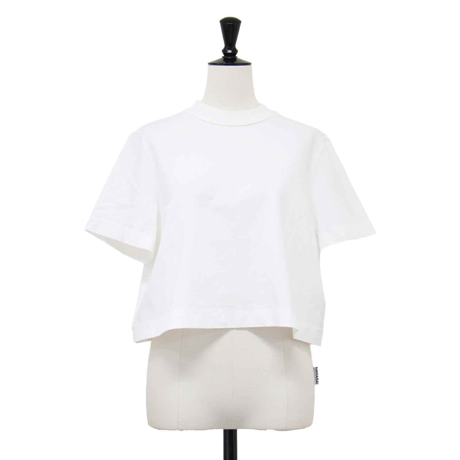 Demi-Luxe BEAMS デミルクス ビームス Tシャツ ホワイト 白 サイズ:FREE | 24春夏 モックネック ショート Tシャツ / カットソー | 半袖 コンパクト コットン | トップス【レディース】【中古】【K4746】