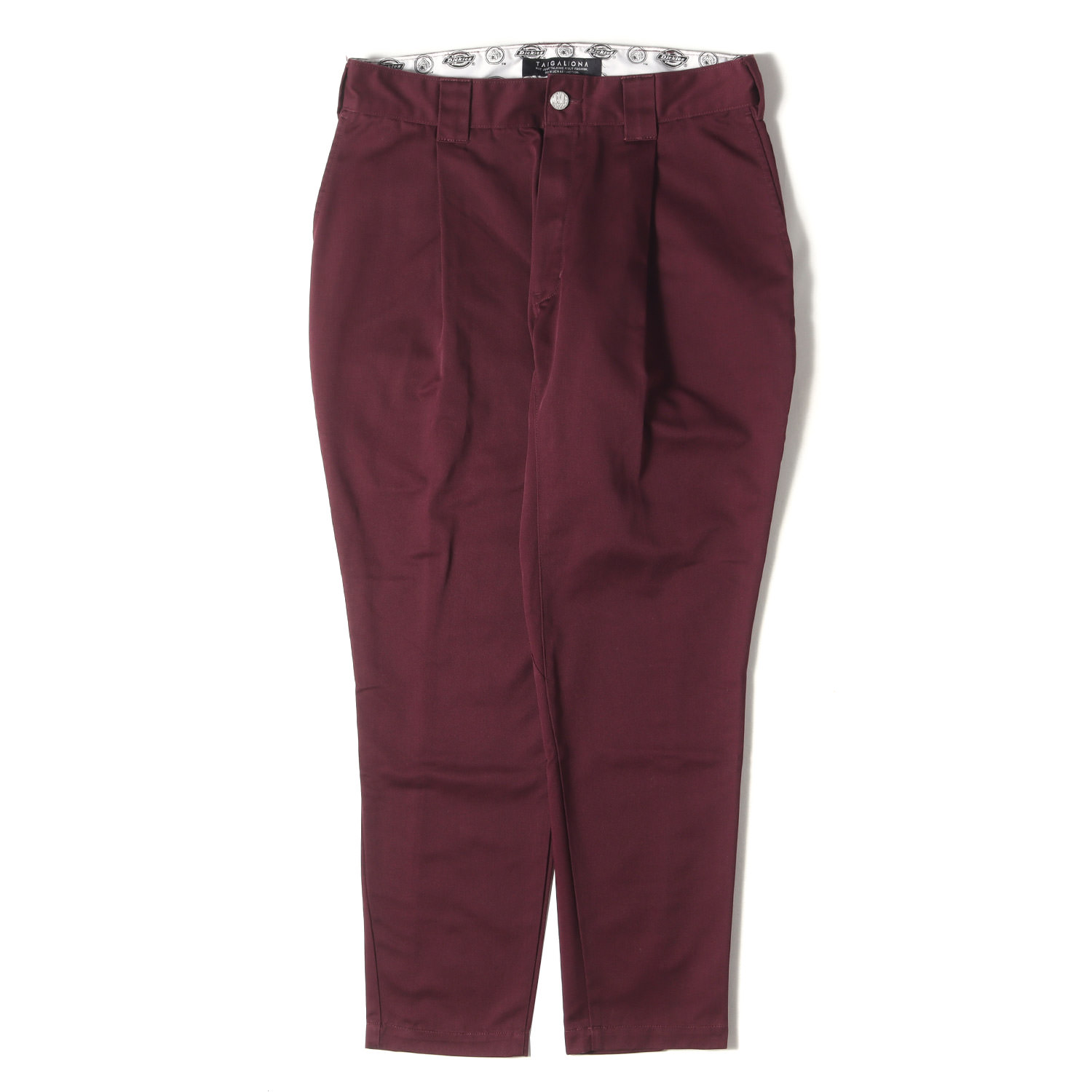 TAIGALIONA タイガリオナ ズボン下 バーガンディ 大きさ:32 | Dickies 一タック T/C ジョッパーズ ズボン下 (TAIGALIONA × Dickies JODHPURS PANTS) | ボトムス ズボン | 二人三脚【メンズ】【中古】【美品】【K4858】