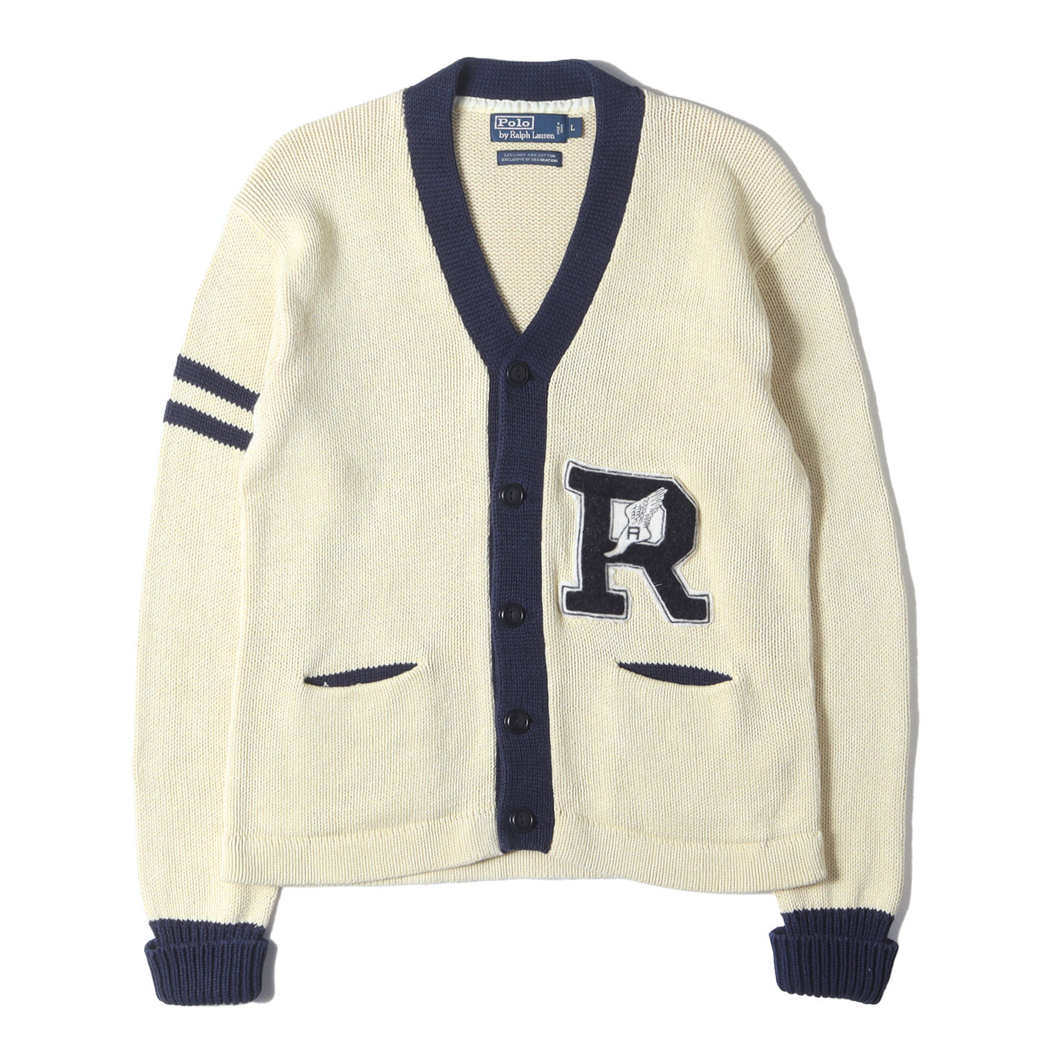 90s ポロラルフローレン ウール ニット レタードカーディガン ビンテージ 90s ポロラルフローレン ウール ニット レタードカーディガン