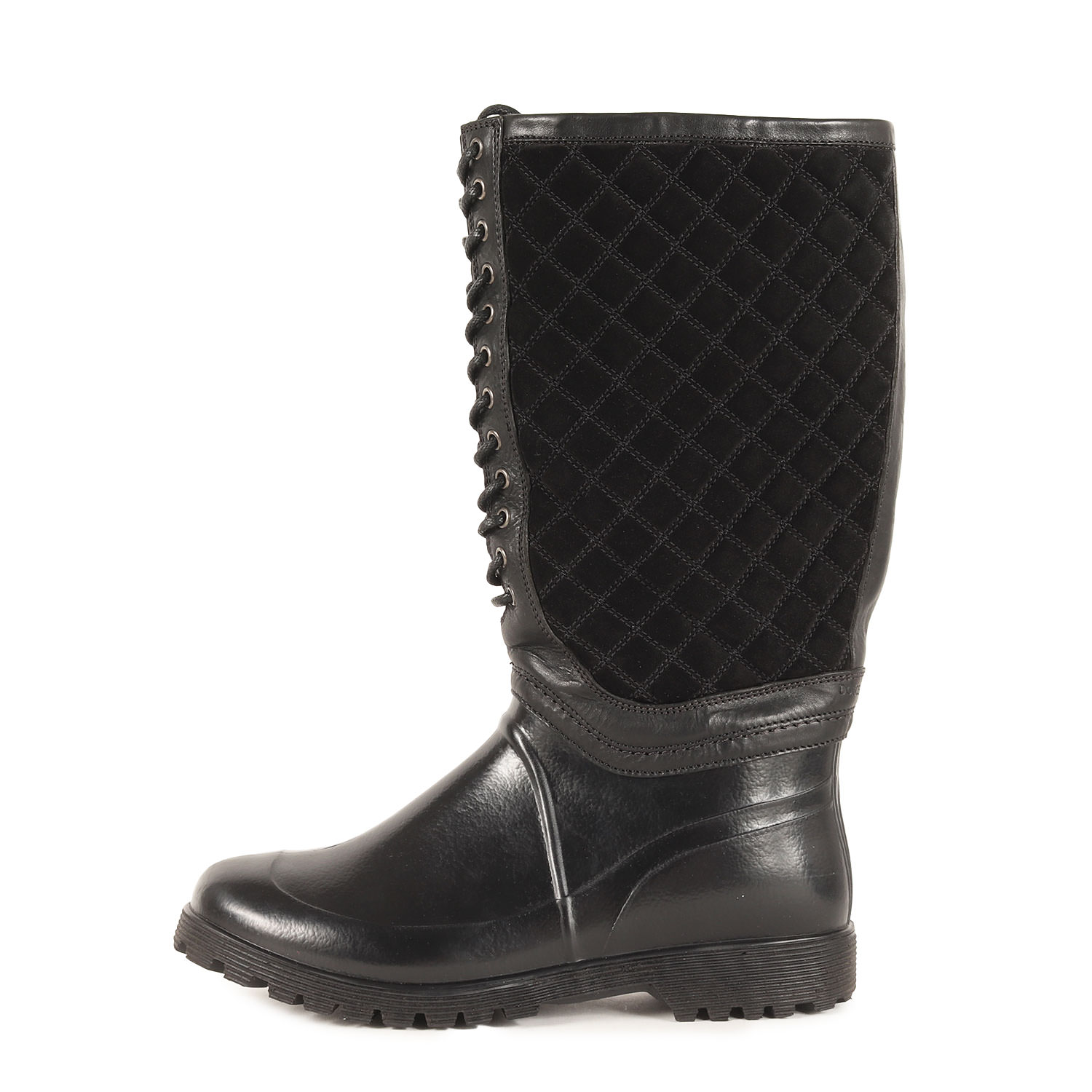 D &G ドルチェ&ガッバーナ　レインブーツ　黒　長靴 ドルチェ&ガッバーナ ドルガバ DOLCE&GABBANA 2way レインブーツ