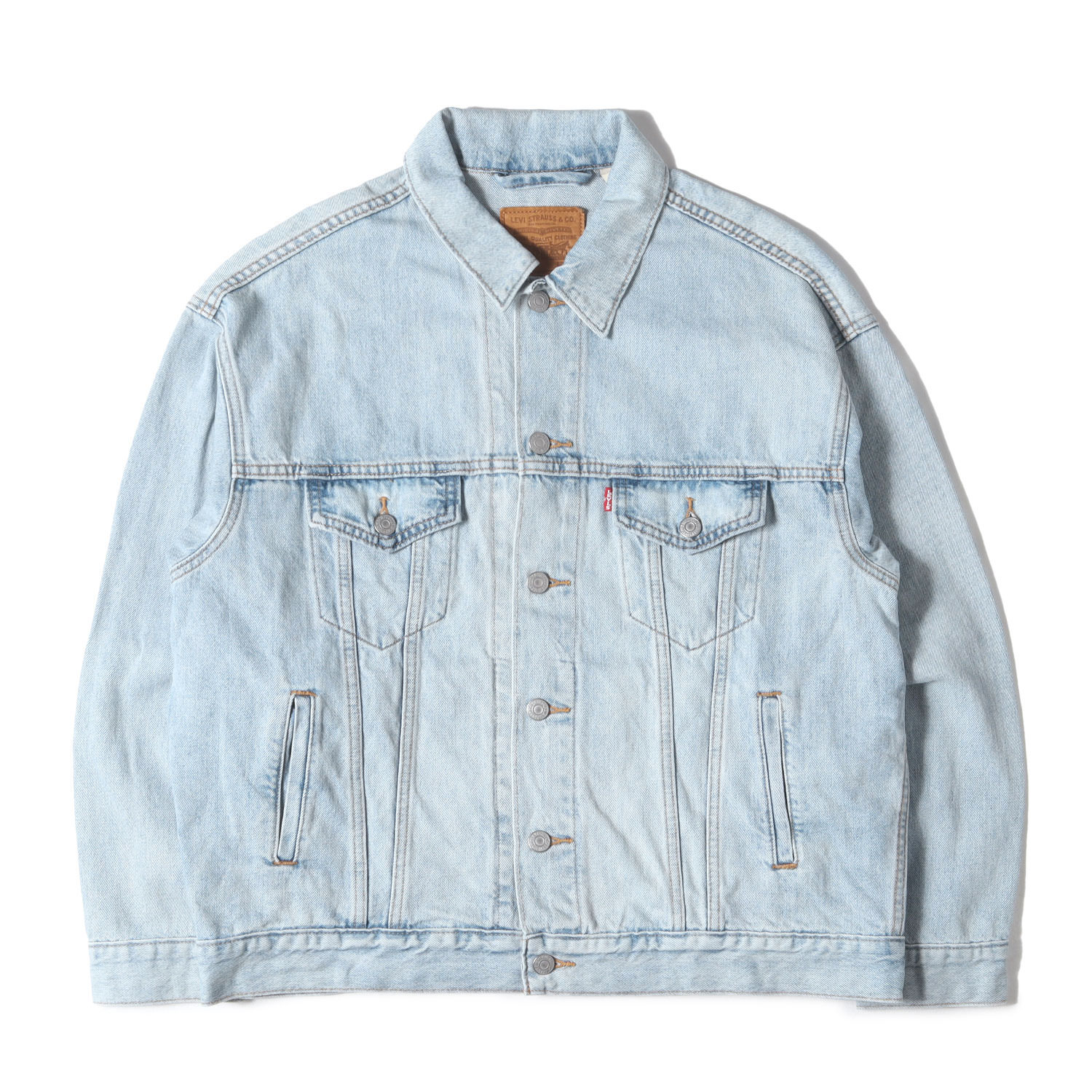 Levis リーバイス ジャケット ライトインディゴ サイズ:S | リーバイスプレミアム | USED加工 トラッカー デニムジャケット | TRUCKER JACKET 79697-0010 | アウター Gジャン ブルゾン 上着【メンズ】【中古】【K4881】|ブランド古着のBEEGLE by Boo-Bee