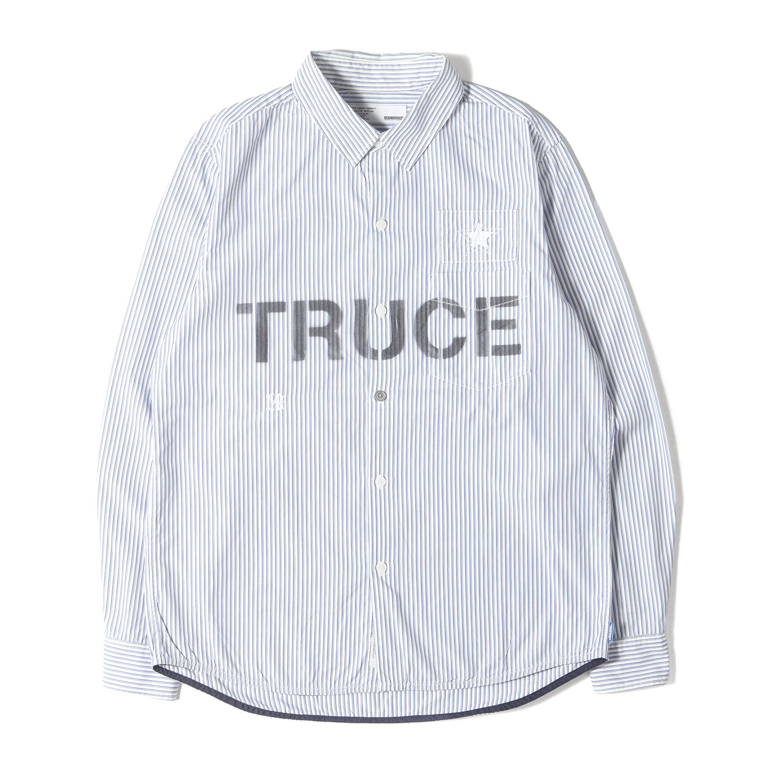 美品　ネイバーフッド　シャツ　L 252AQNH-SHM07-01-GY