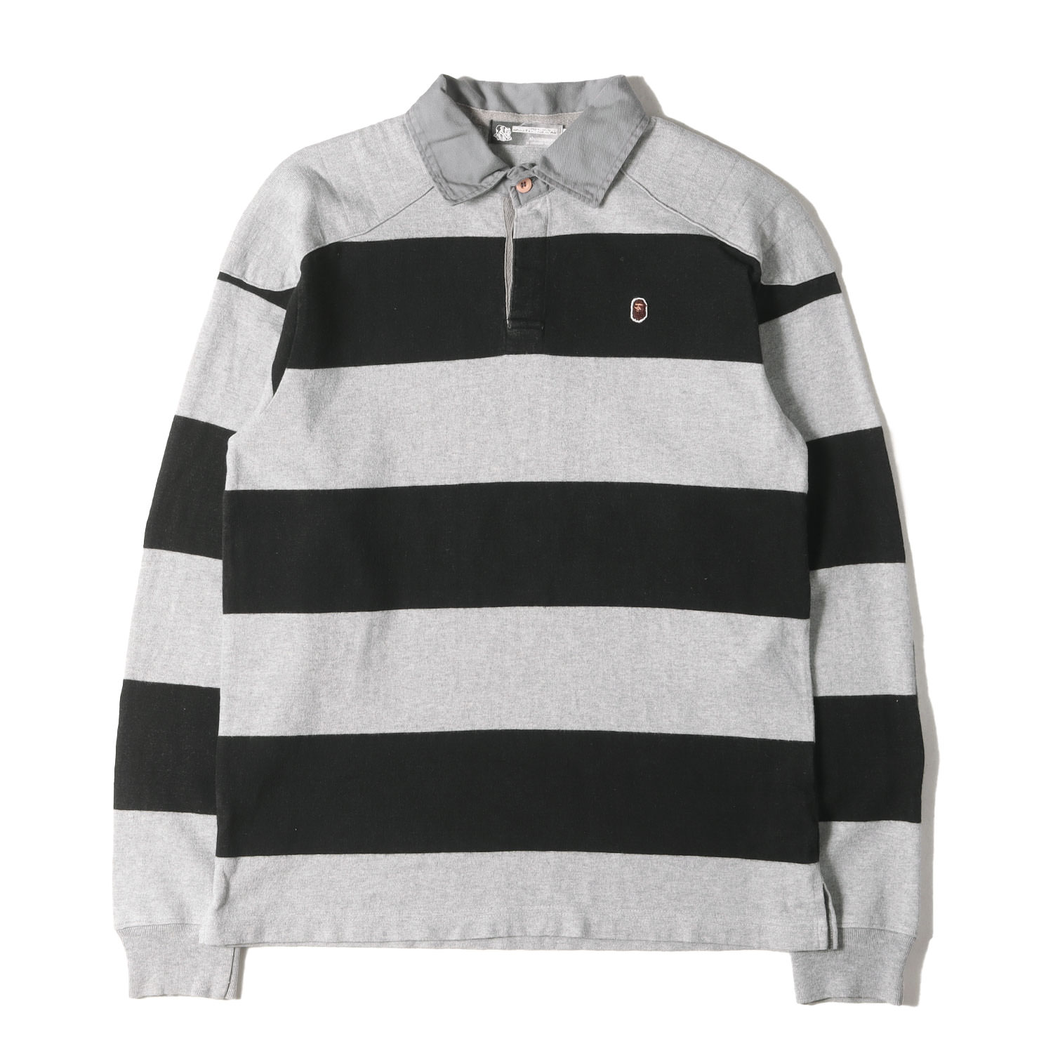 APEE by A BATHING APE ラガーシャツ size：Ｓ APEE by A BATHING APE ラガーシャツ size：S STRIPE HEAVY