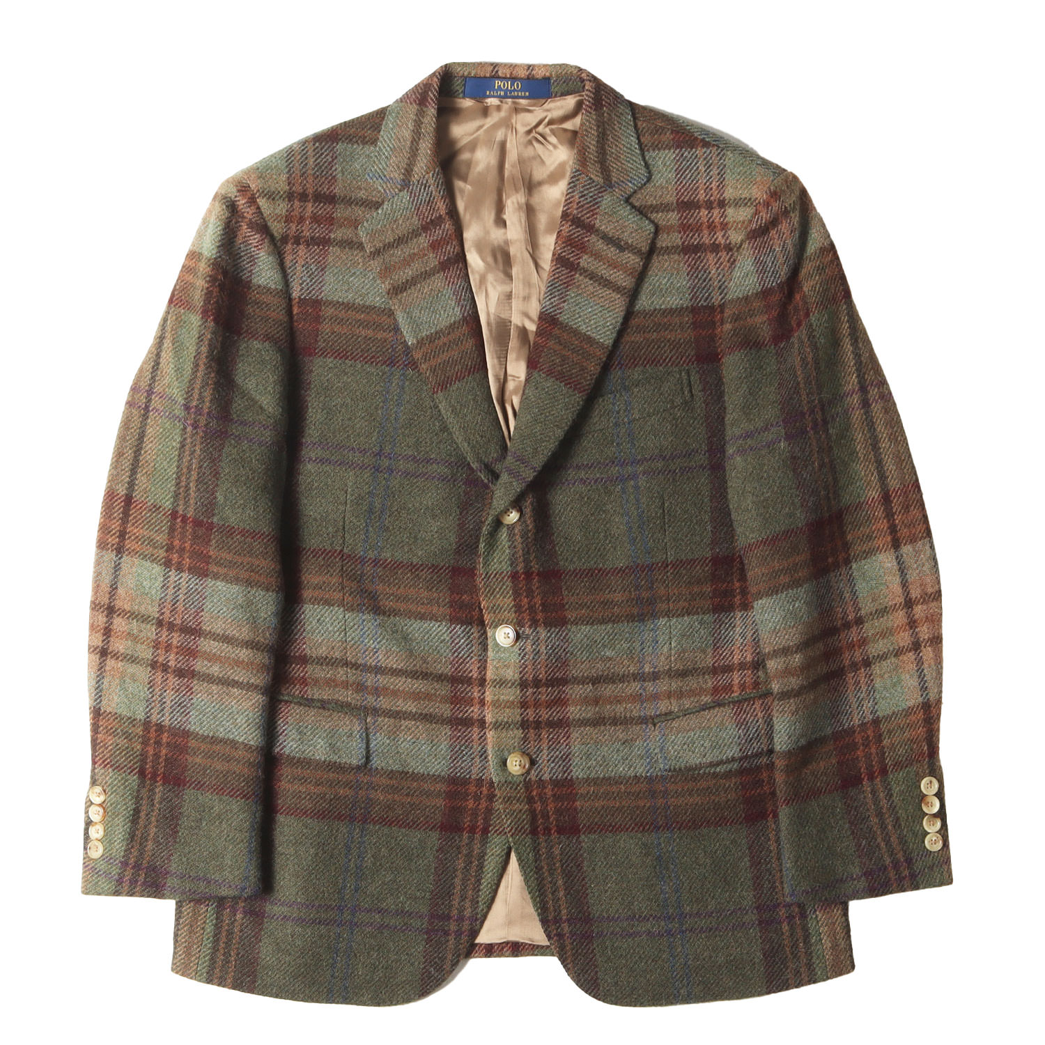 【旧車おじさん】ポロラルフローレン チェック柄 テーラードジャケット k-ocd18y21n07x799c.jpg