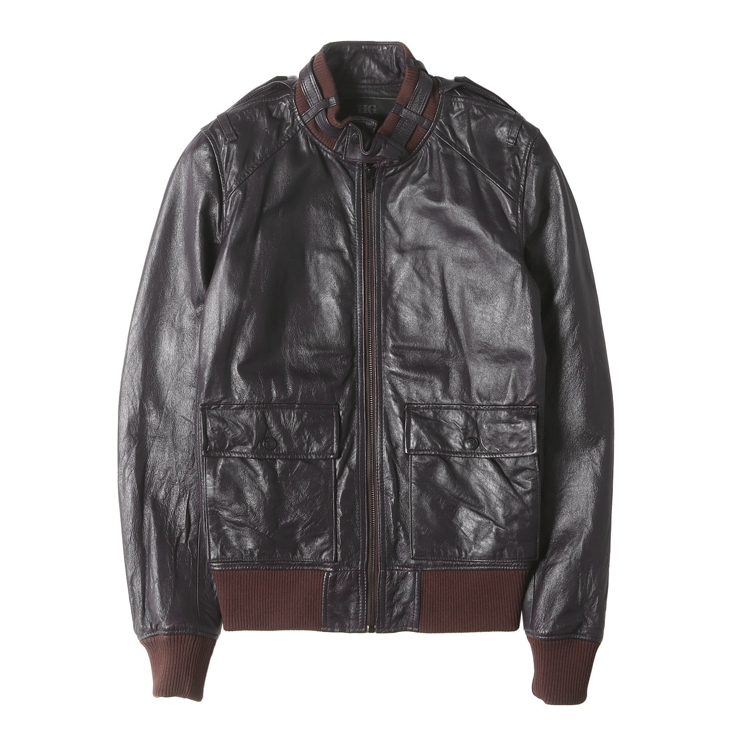 HYSTERIC GLAMOUR ヒステリックグラマー ジャケット ダークパープル サイズ:S | 00s レザー ジップアップ ジャケット (4LB-1561) | アウター ブルゾン 上着【メンズ】【中古】【K4775】 11,535円