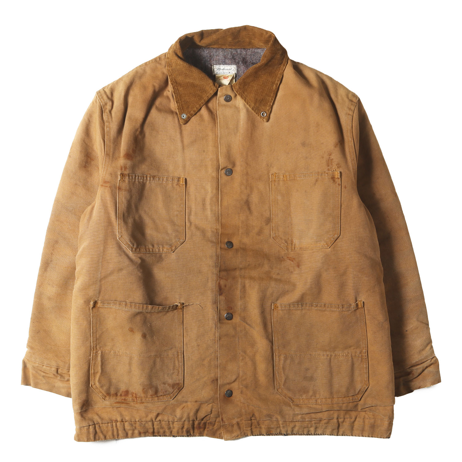 U.S.VINTAGE | 佇まい人並み外れた | 60s Madewell 毛布付き添い人 ブラウンダック 覆いかぶせる櫂 | USA製 | 赤銅色 大きさ:XL座標軸 | 60年月日 ヴィンテージ 古着 | アウター 上衣 上衣 厚地の外套 厚地の外套【メンズ】【中古】【K4837】