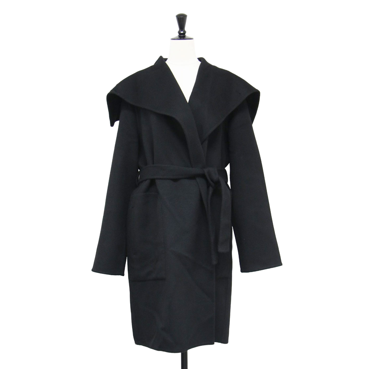 ★HERMES★美品★本革レザー★カシミヤ★ベルト★ダブルフェイスコート HERMES - ☆HERMES☆美品☆本革レザー☆ベルト☆カシミヤ