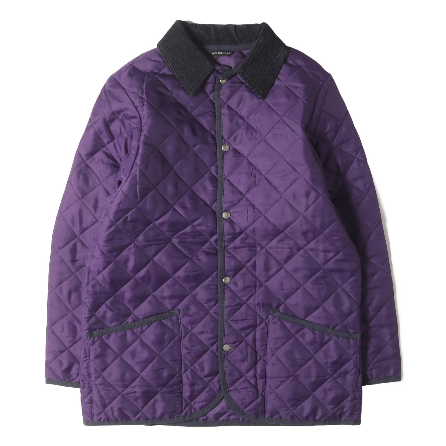 MACKINTOSH マッキントッシュ 厚地の外套 パープル 大きさ:38 | キルティング 二分の一 厚地の外套 | MADE IN SCOTLAND | アウター 上衣 上衣 厚地の外套【メンズ】【中古】【K4792】